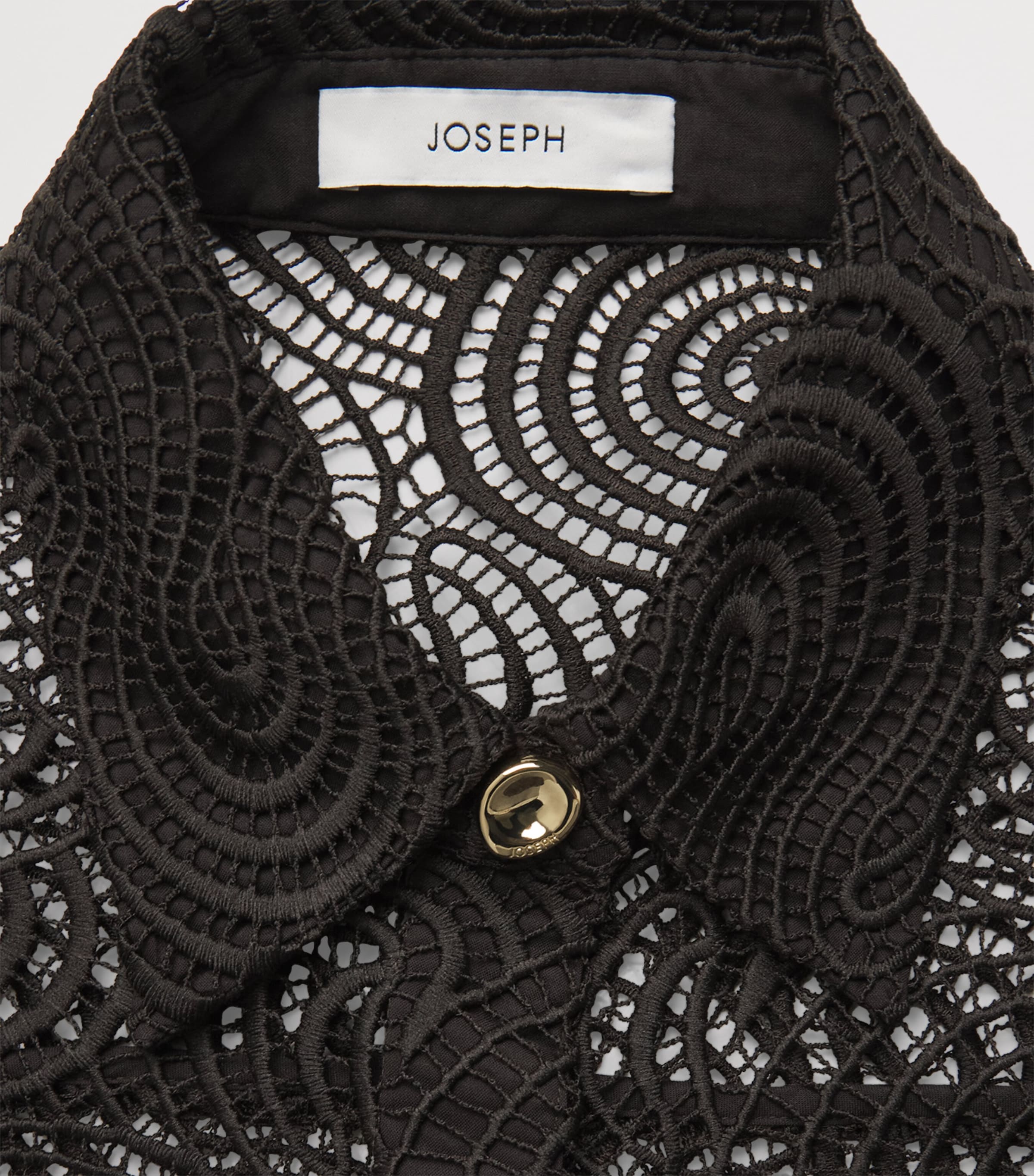 Joseph Womens Corded Lace Nyla Blouse Cocoa Image 5