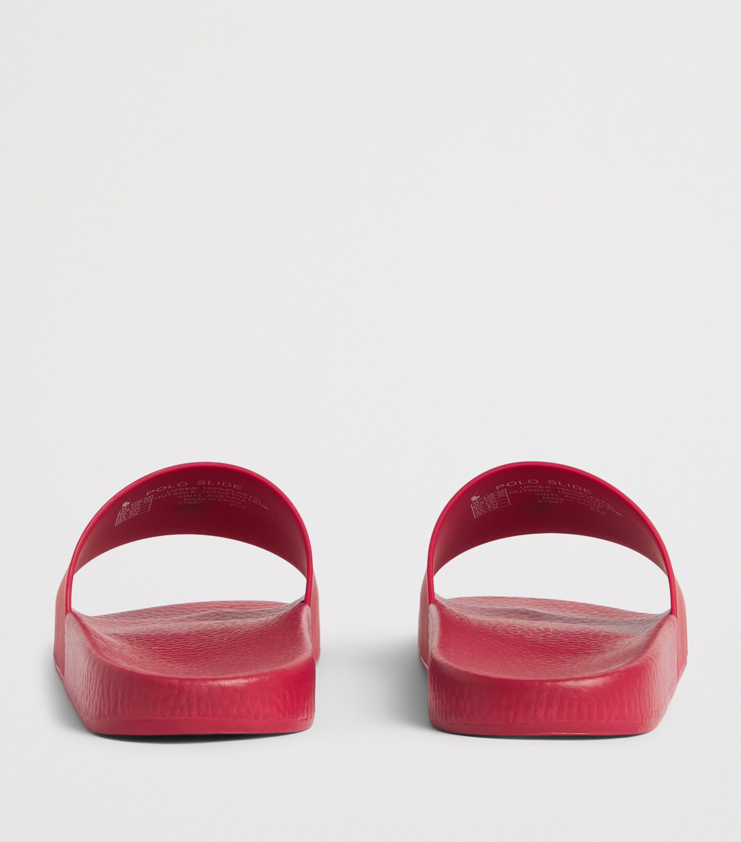 Polo Ralph Lauren Polo Pony Slides Red/deckwash White Image 5