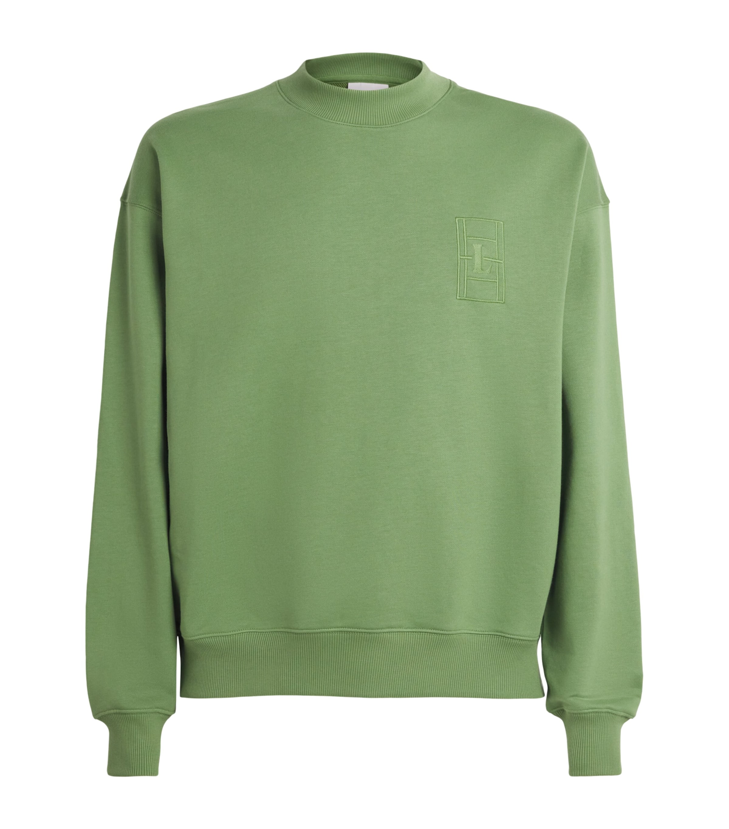 Lacoste Mens Court Logo Sweatshirt Green Image 1