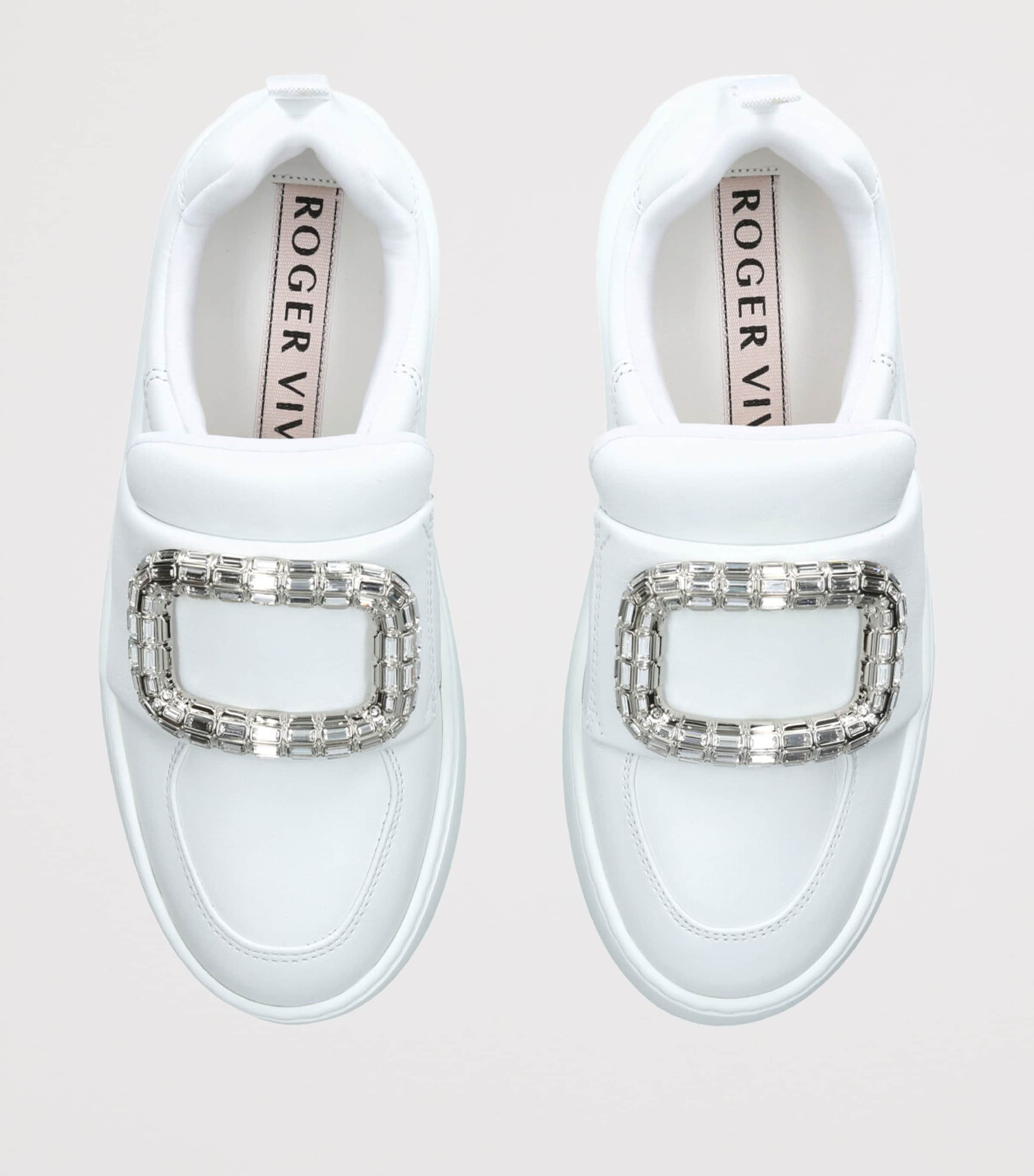 Leather Viv’ Up Sneakers WHITE Image 4
