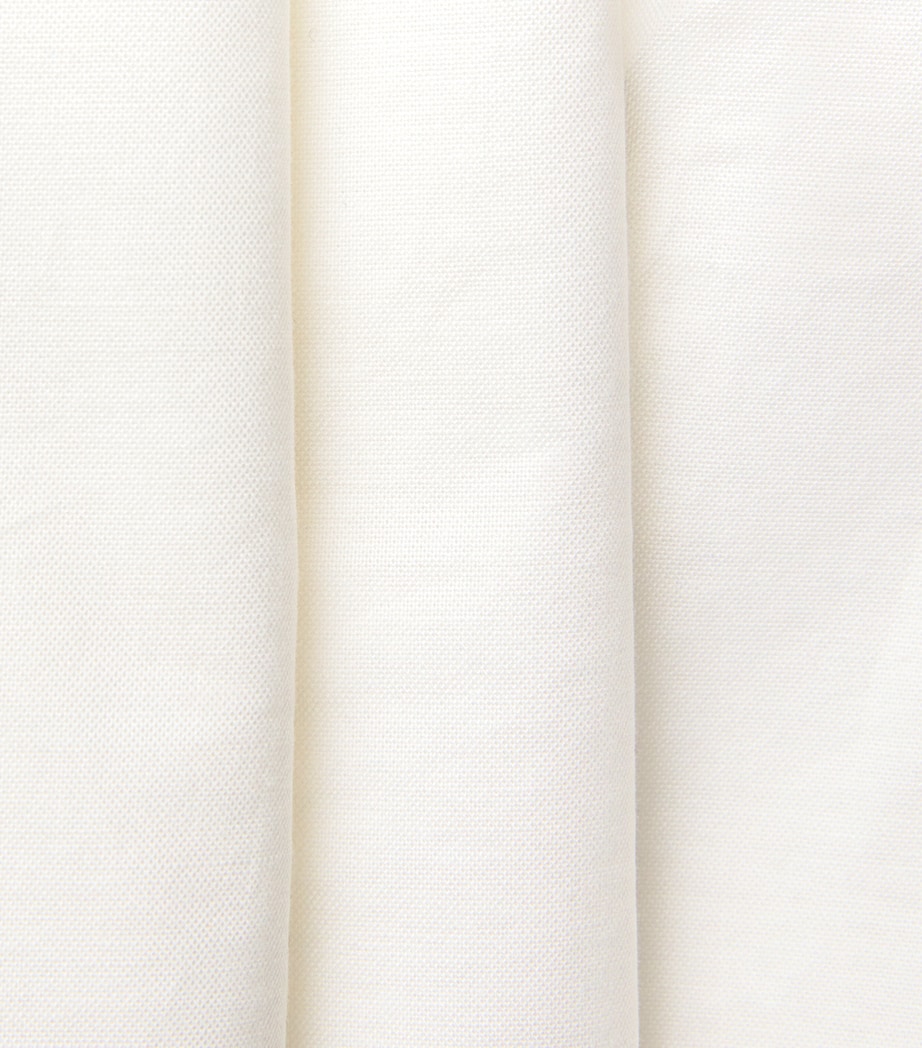 St. Agni Womens Organic Cotton Oxford Wrap Top White Image 6