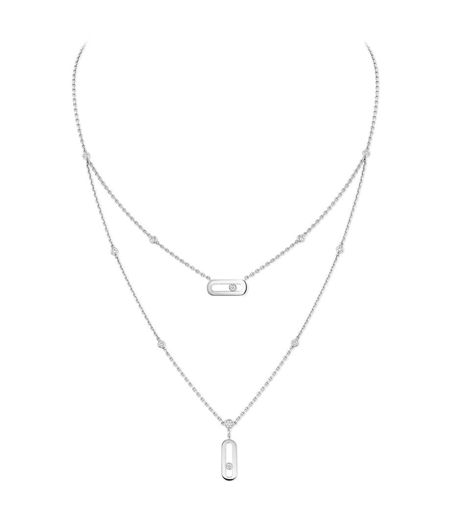 Messika Move Uno White Gold and Diamond Necklace (0.30ct) White Gold Image 1