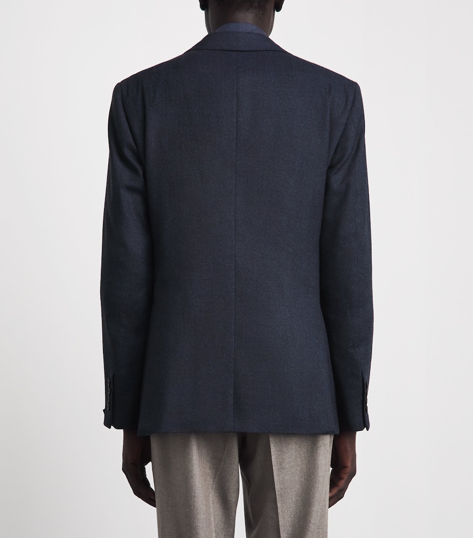Pal Zileri Mens Wool Vincenza Blazer Blue Image 5