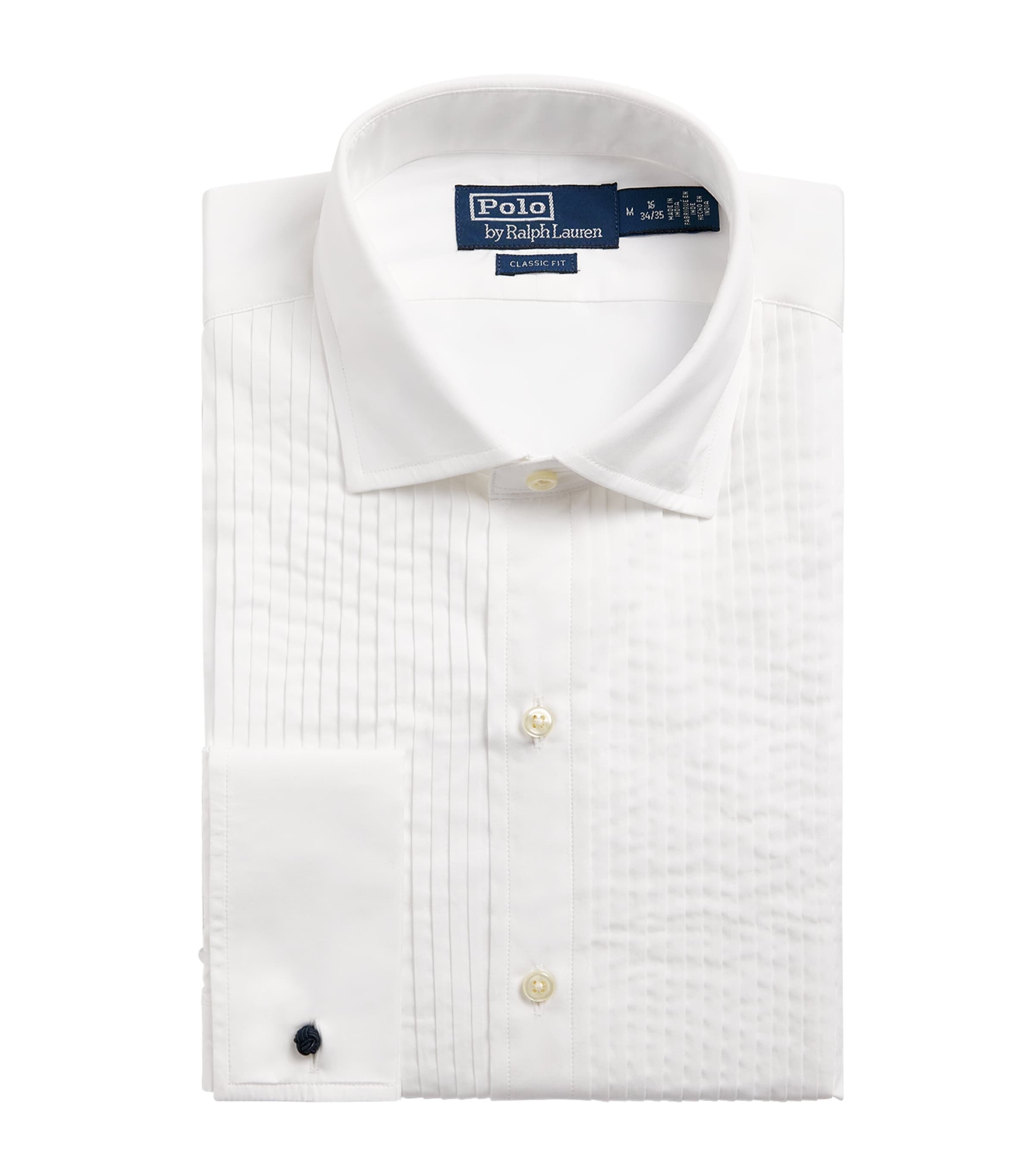 Polo Ralph Lauren White Cotton Custom Fit Dress Shirt | Harrods UK
