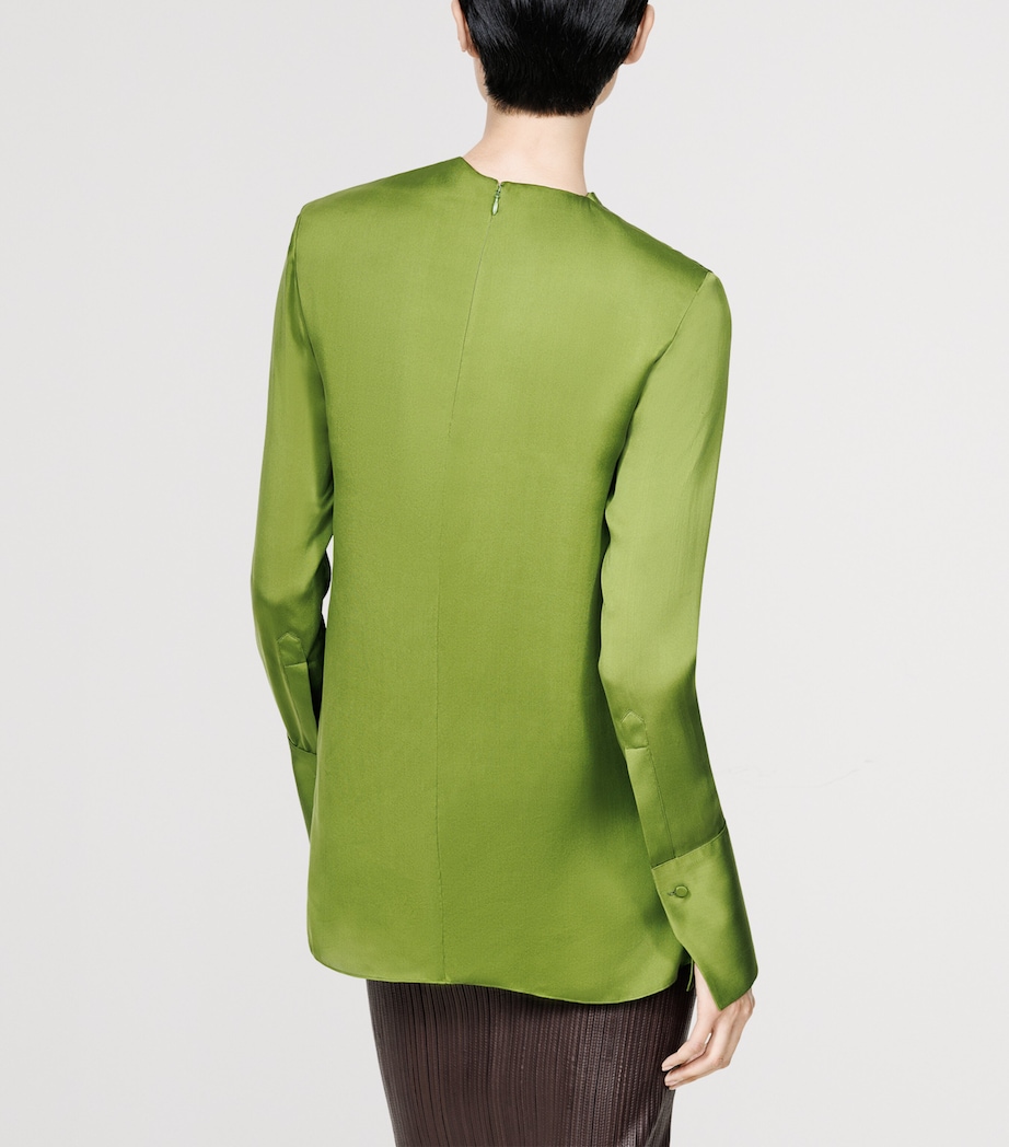 TOM FORD Womens Silk Georgette Blouse Gdk Image 4