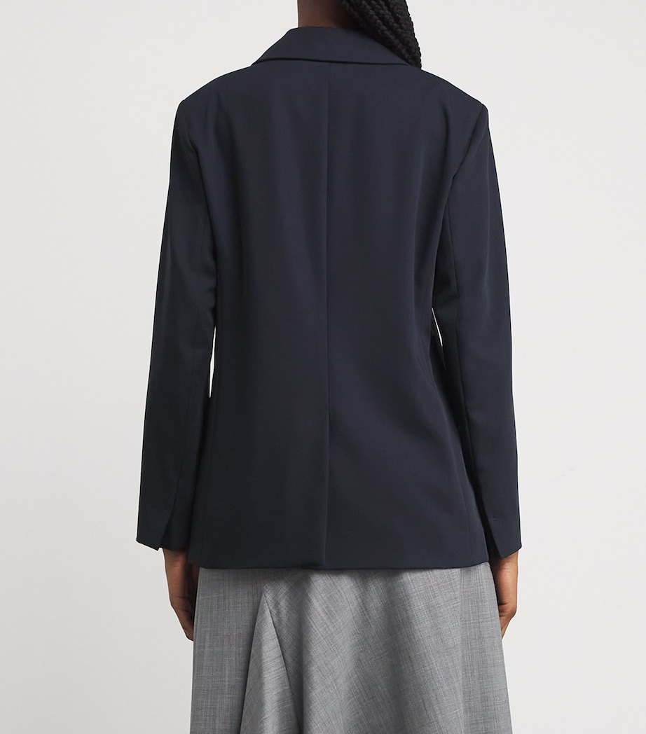 Wool Double-Breasted Blazer MIDNIGHTBLUE Image 4