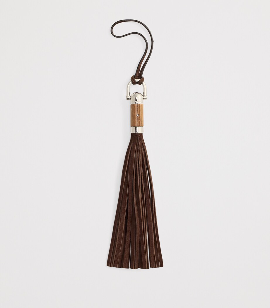 Suede The Ralph Tassel Bag Charm MOCHA Image 2