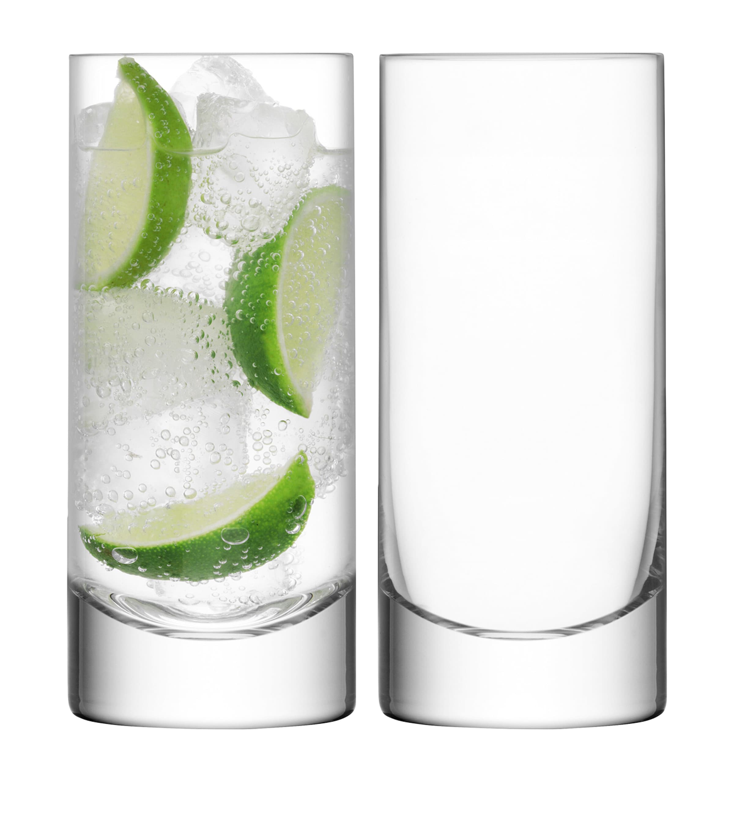 Set of 2 Bar Highball Glasses (420ml) CLEAR Image 2