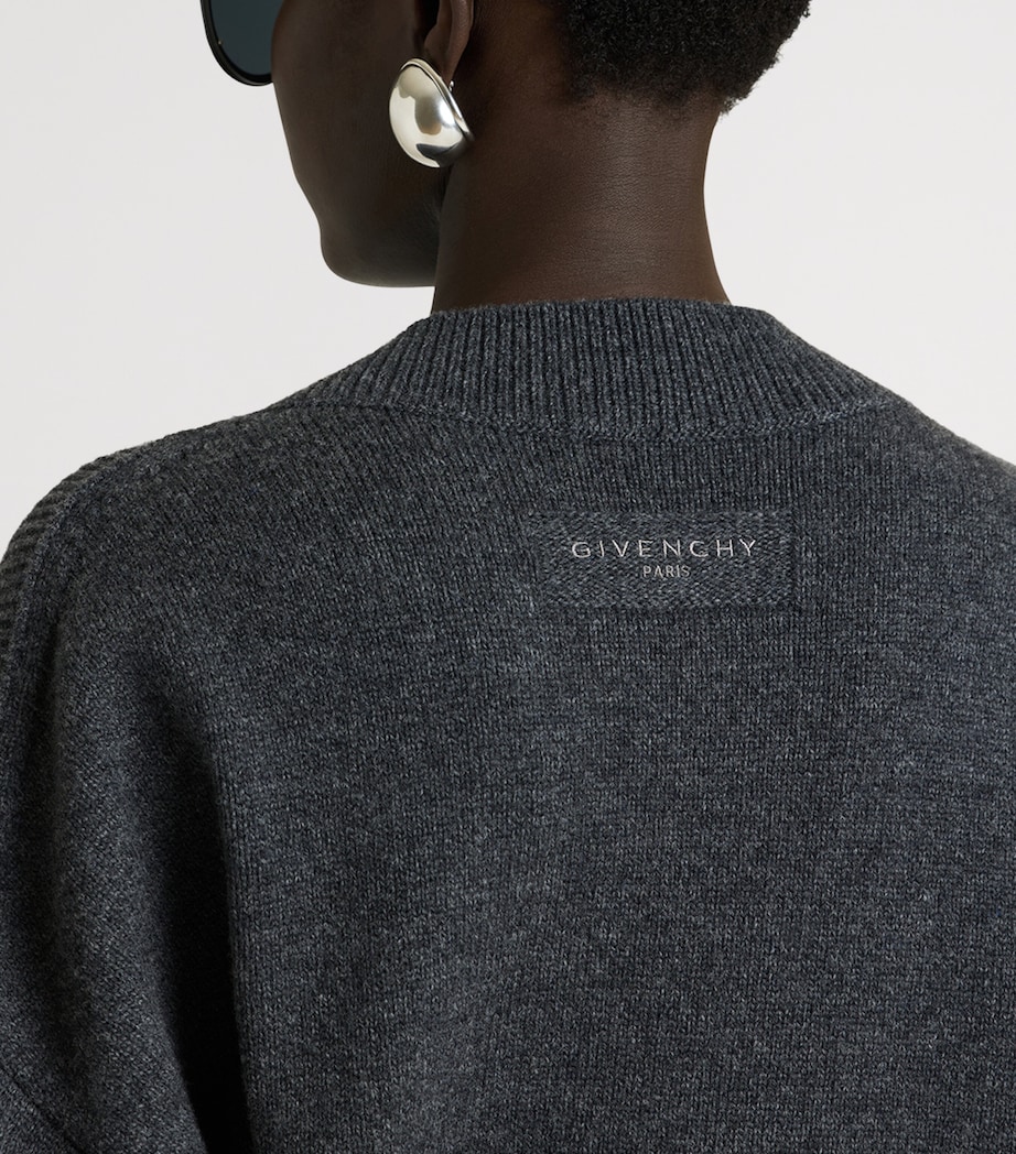 Givenchy Womens Wool Square-Neck Sweater Image 7