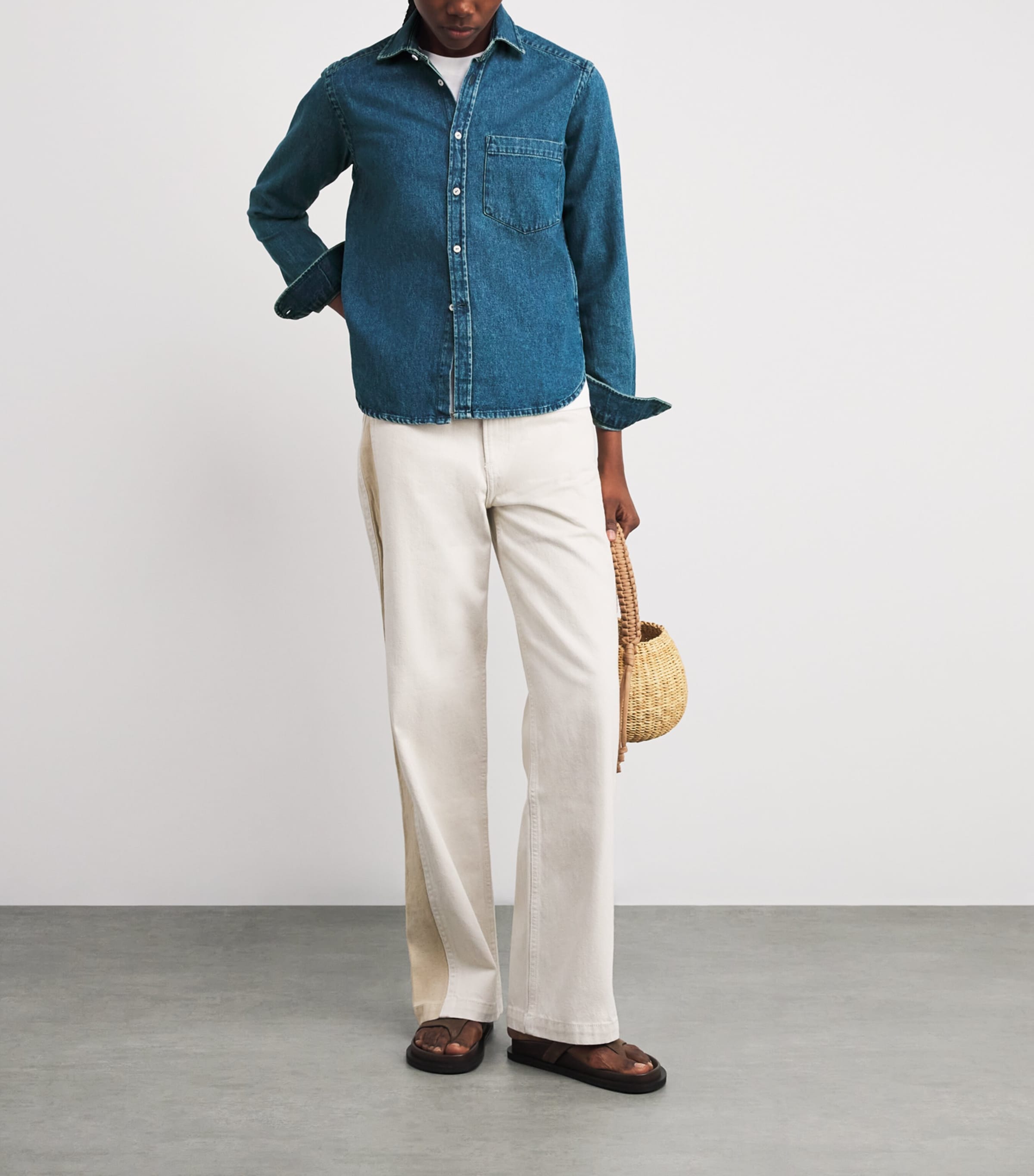 Denim Classic Shirt BLUE Image 2