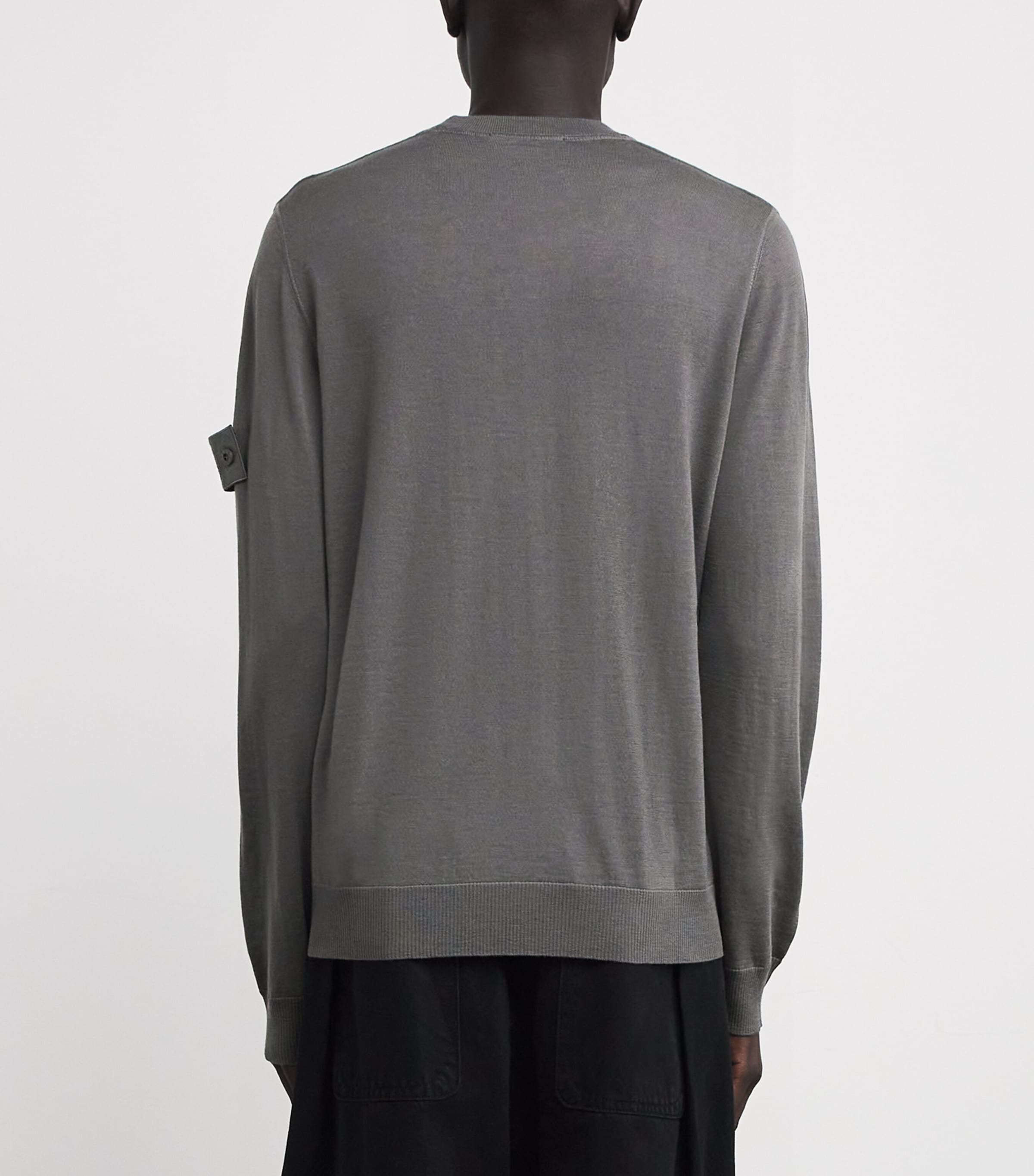 Stone Island Grey Wool Ghost Sweater | Harrods US