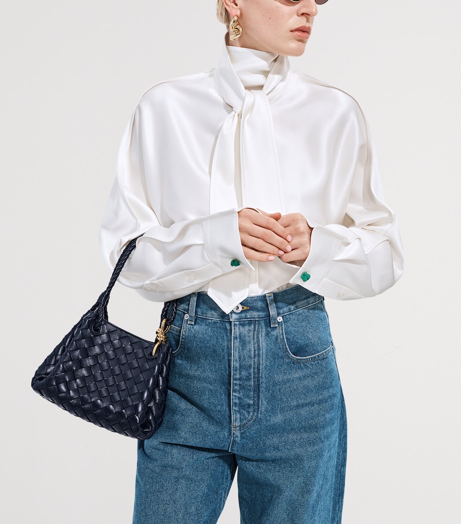 Bottega Veneta Small Leather Parachute Shoulder Bag Image 6