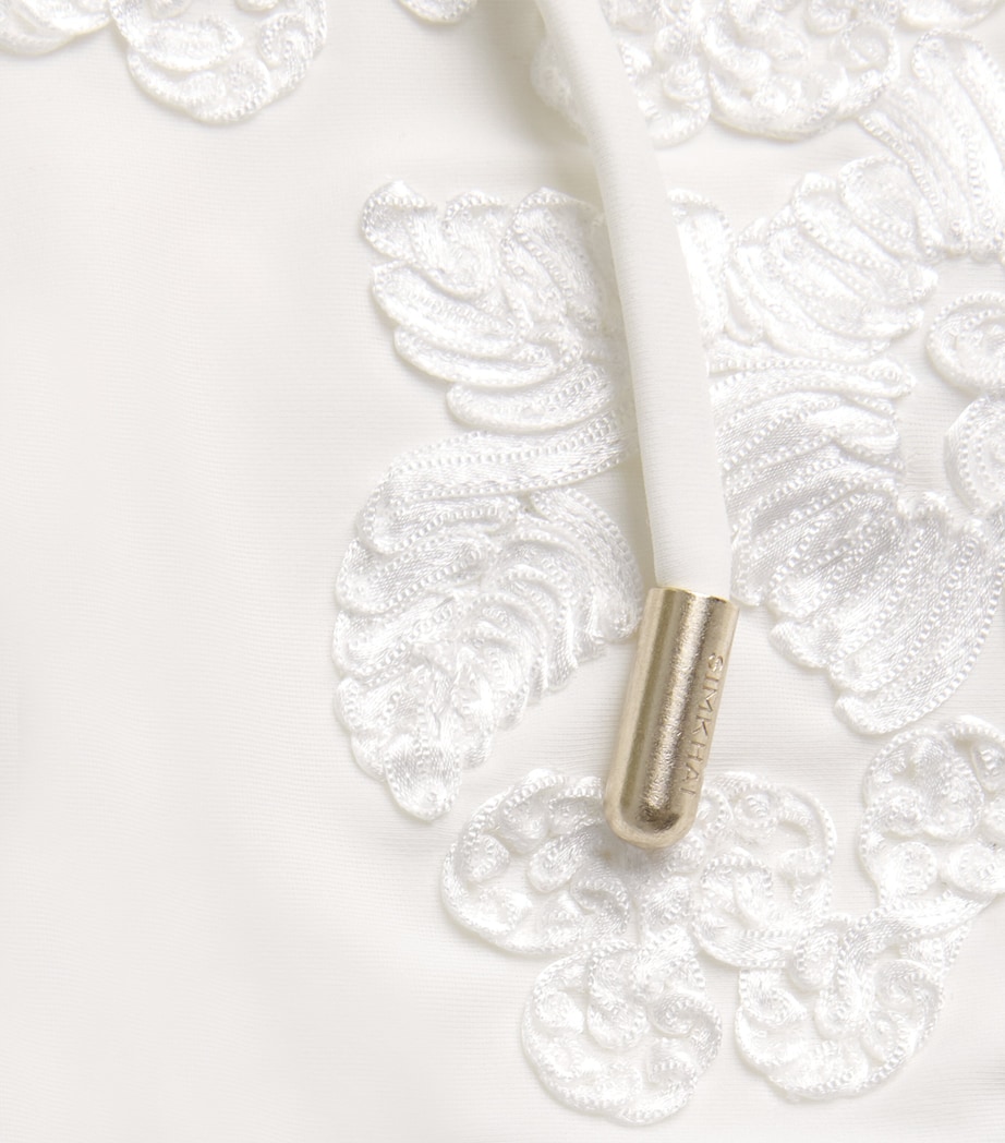 Embroidered Juniper Swimsuit IVORY Image 4