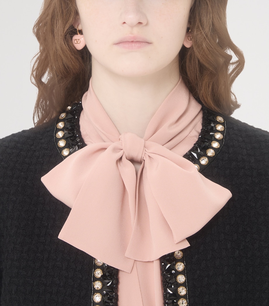 Silk Bow-Tie Blouse 0LZ Image 7