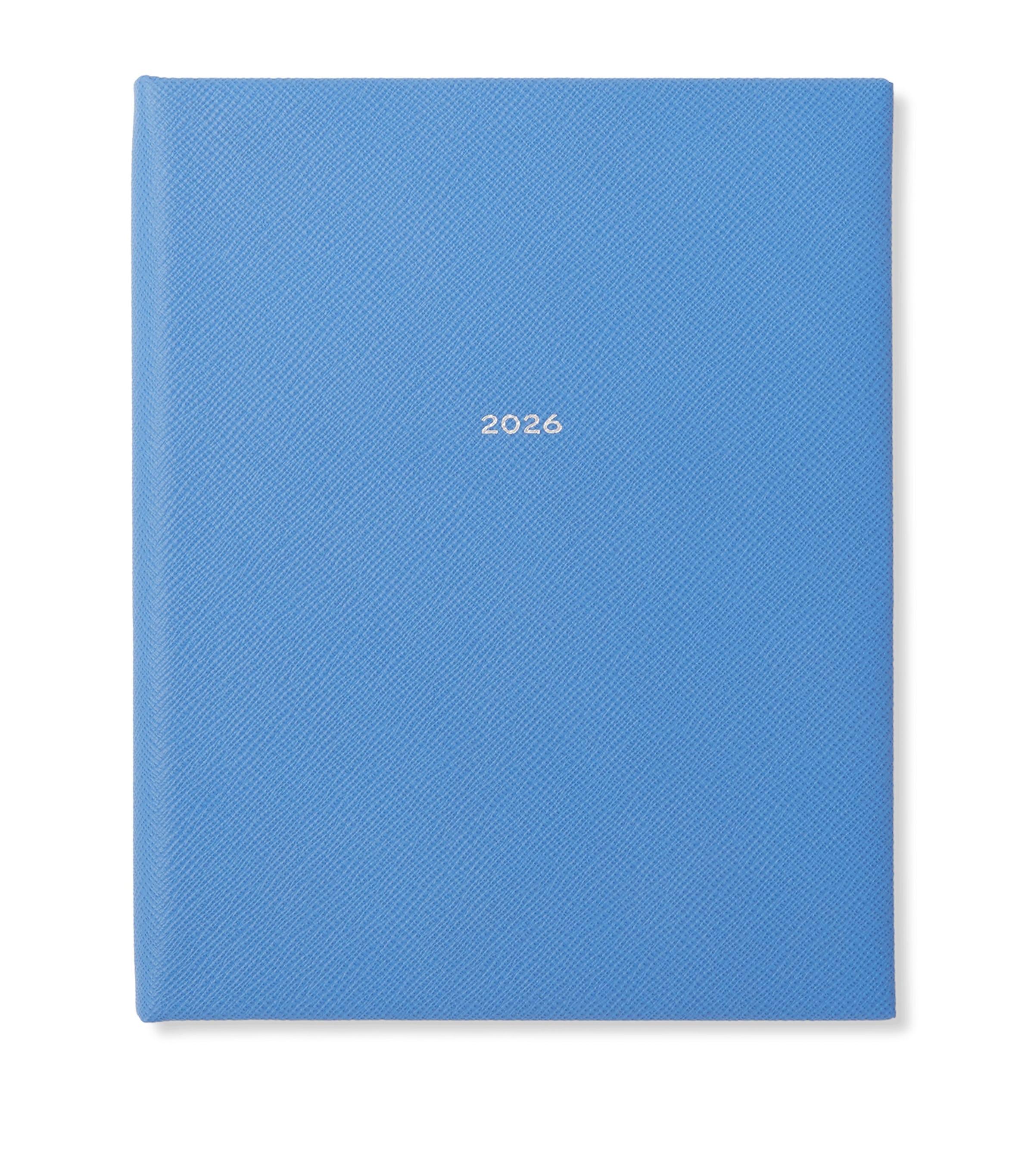 Smythson Leather Kings Vertical 2026 Diary In Blue