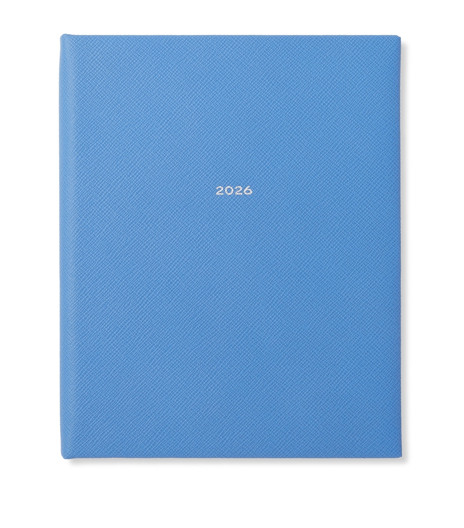 Leather Kings Vertical 2026 Diary NILE BLUE Image 1