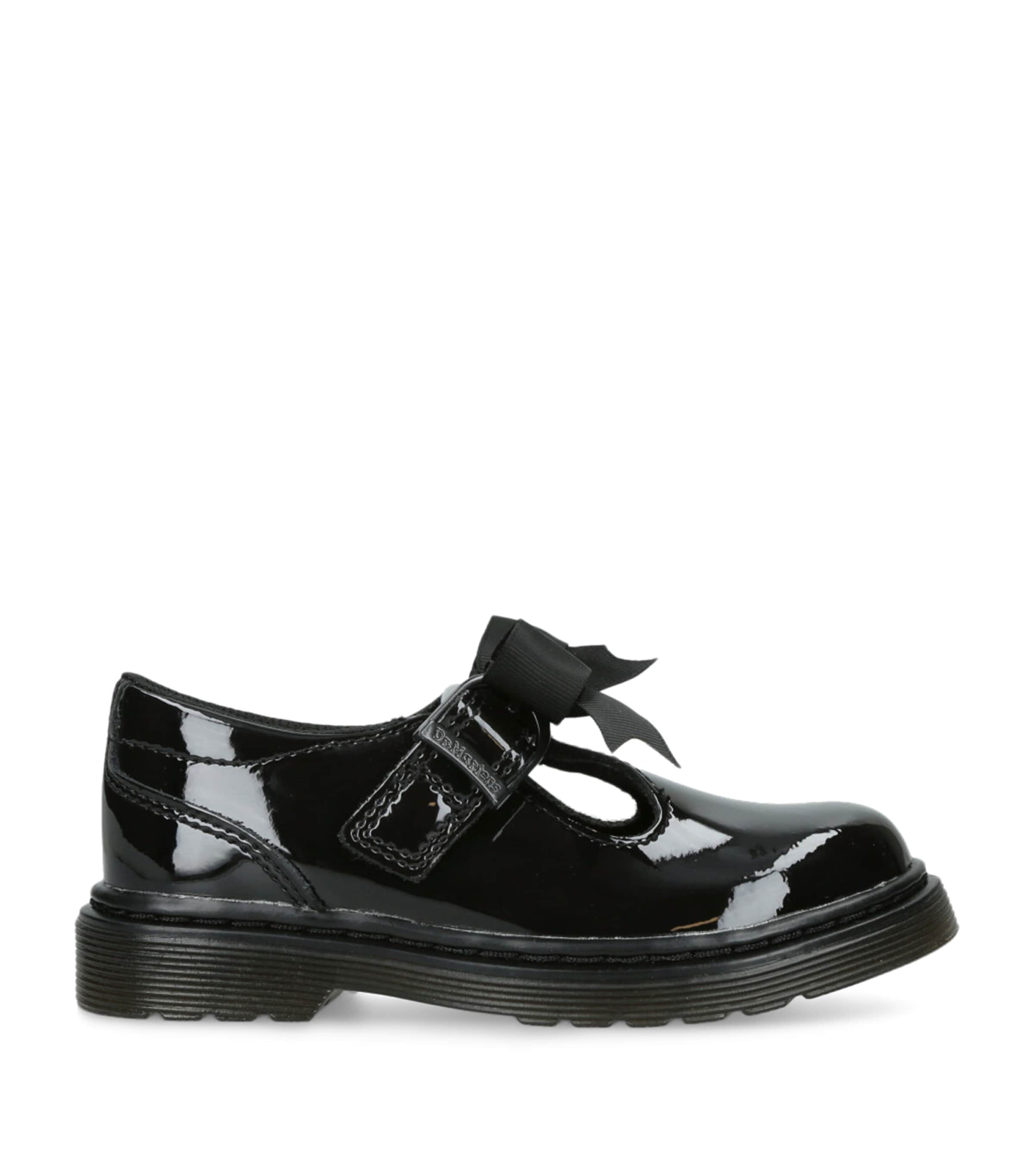 Dr. Martens Patent Leather Polley II Bow Mary Janes | Girls Shoes | Flats | School Shoes | Designers | Dr. Martens