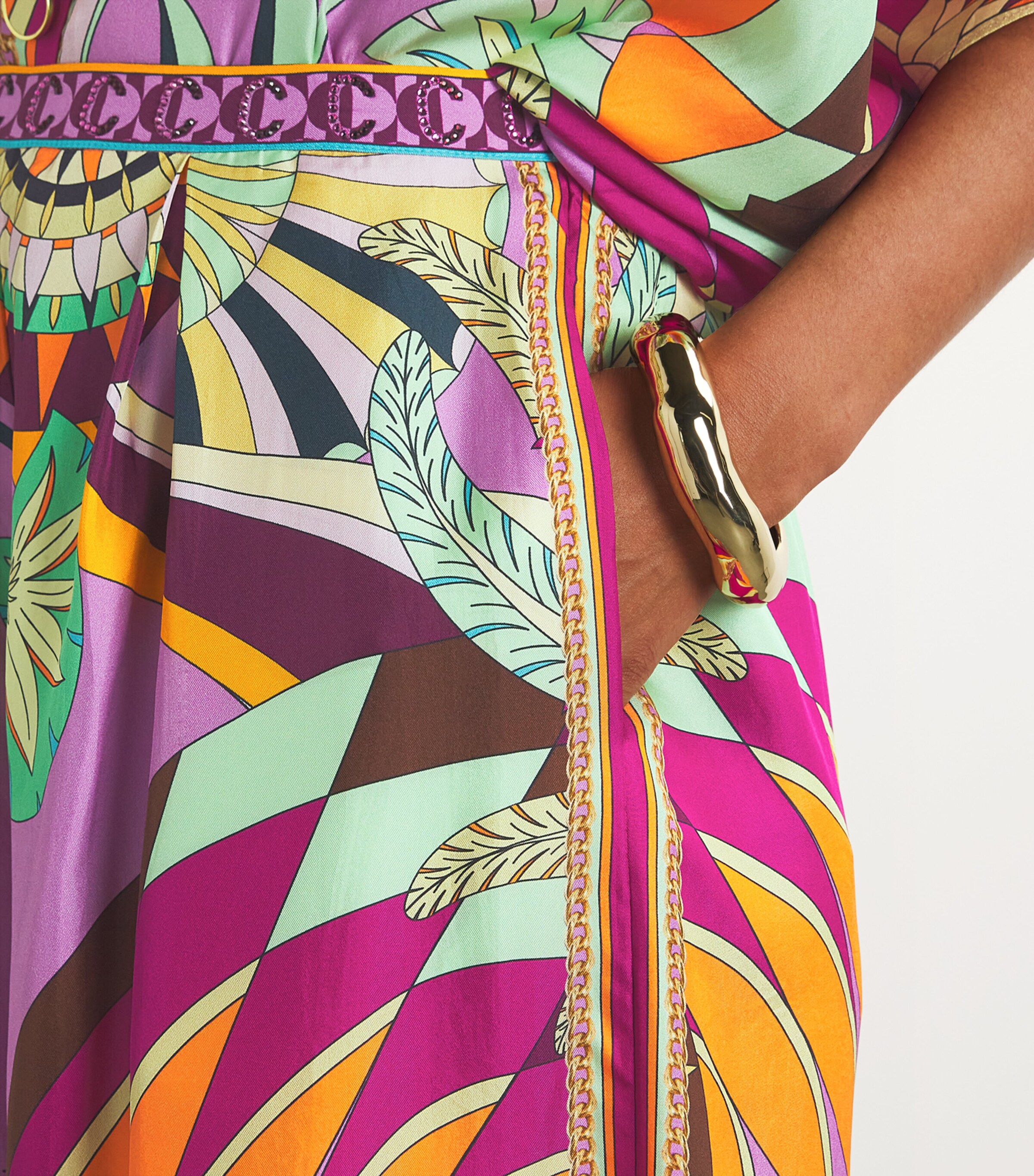 Silk Printed Beach Trousers GIZA GODDESS GZDSS Image 6