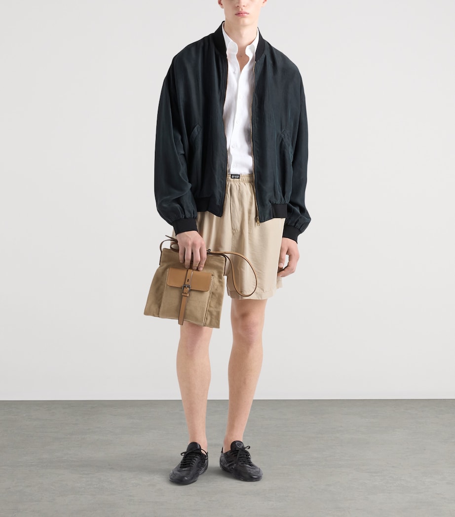 Prada Mens Linen Shirt White Image 2