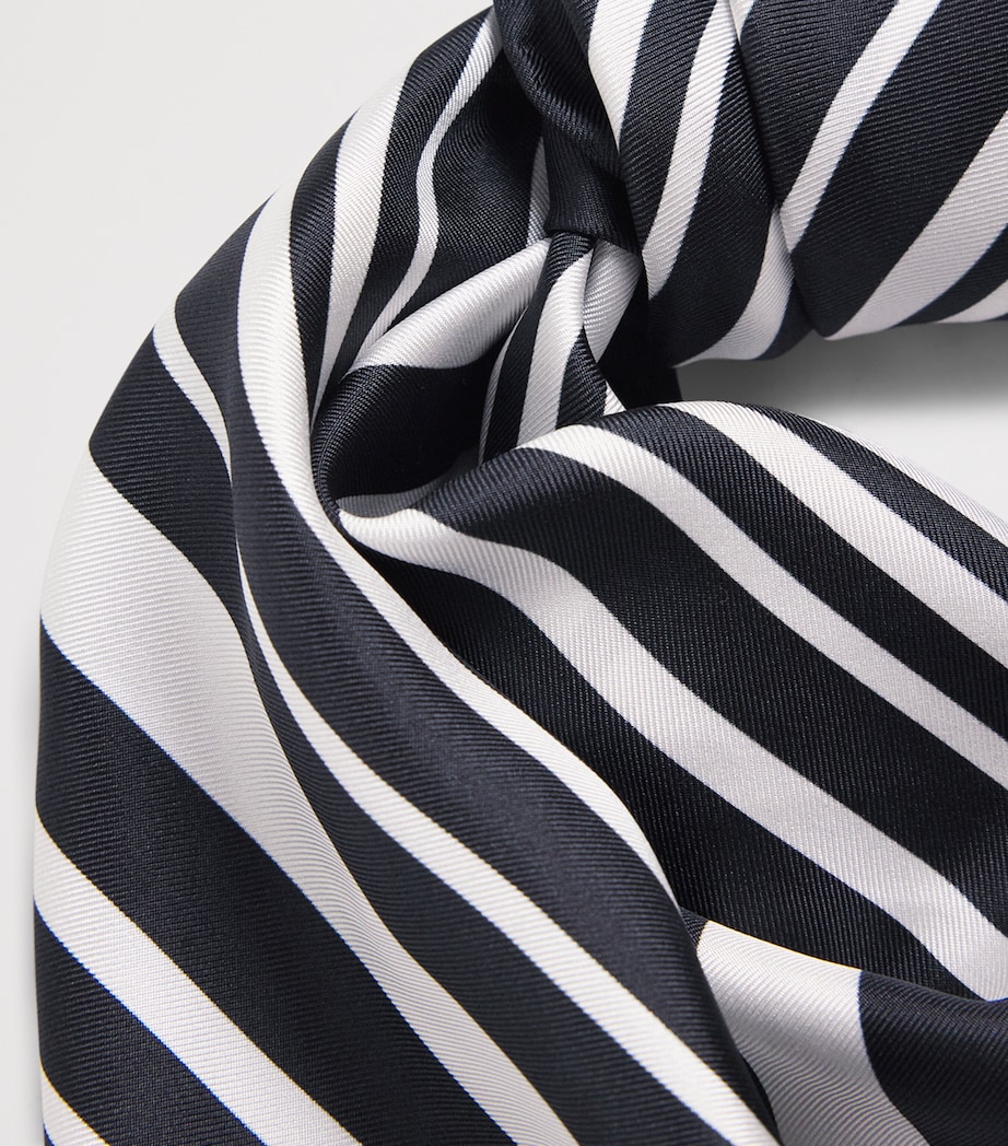 Joseph Silk Kenza Scarf Black/white Image 5
