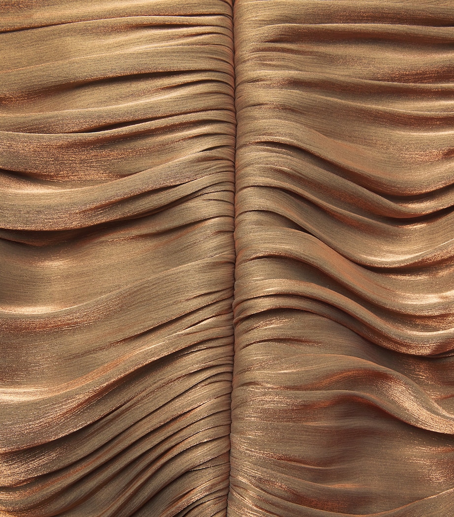 Draped Dans Le Blanc Gown BRONZE Image 5