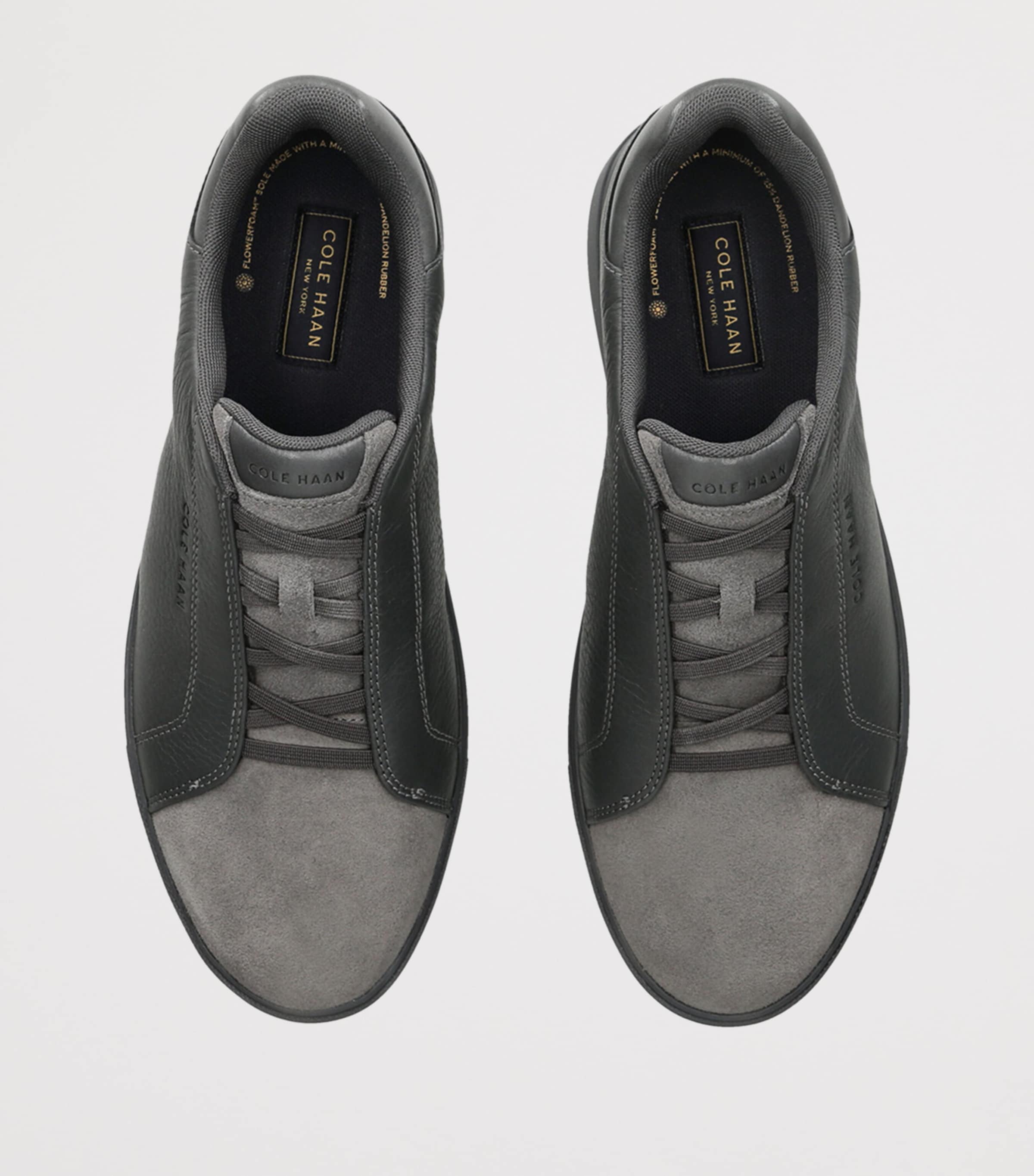 Cole Haan Leather GrandPrø Luxe Slip-On Sneakers Grey/dark Image 3