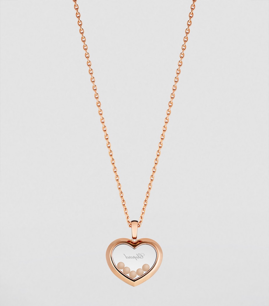 Rose Gold and Diamond Happy Diamonds Icons Pendant Necklace 18K ROSE GOLD Image 2