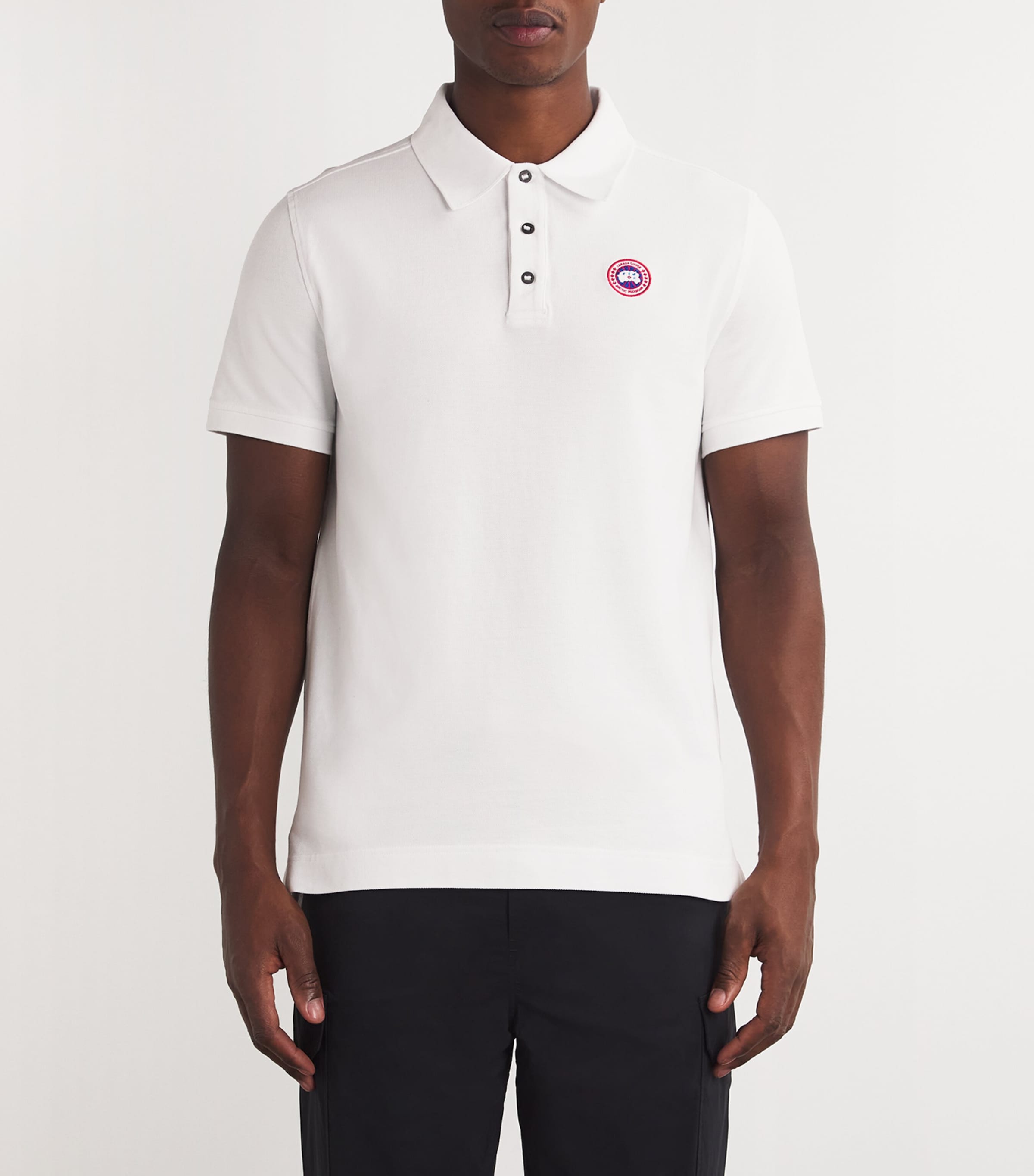 Canada Goose Mens Cotton Logo Beckley Polo Shirt Image 3