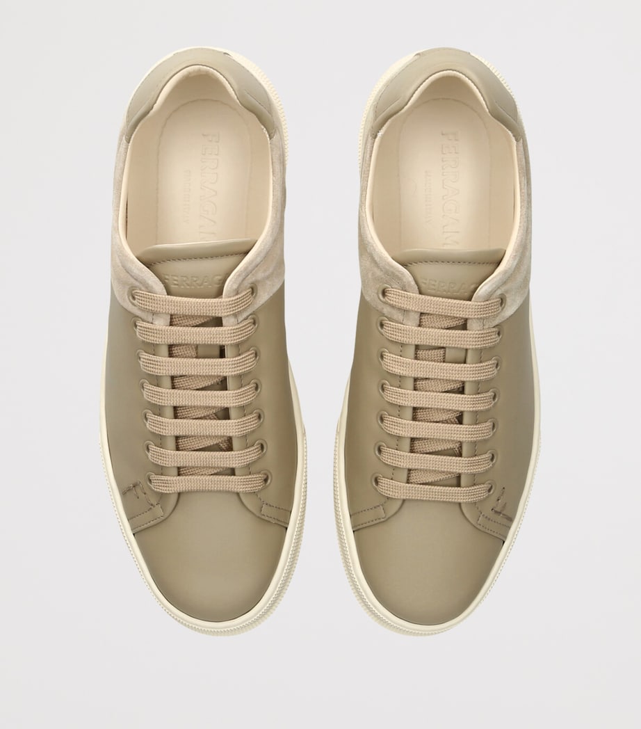 Leather Clayton Sneakers BEIGE Image 4