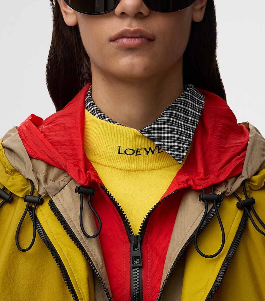 LOEWE Womens Technical Layered Jacket Yellow Image 5