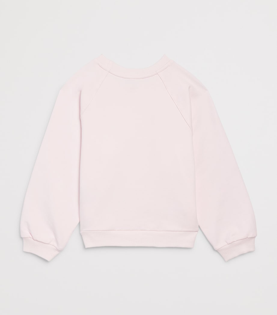 Monnalisa Rose-Detail Sweatshirt (4-12 Years) Rosa Antico Image 2