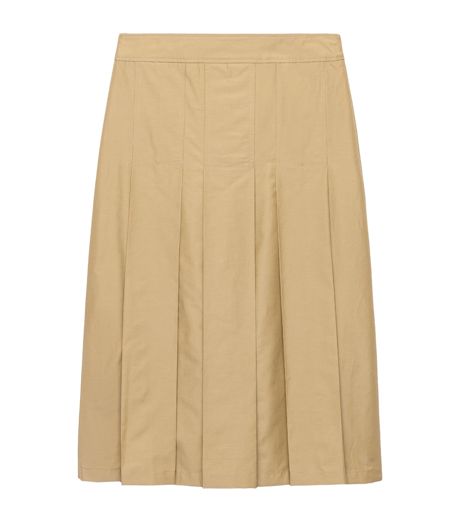 Technical Pleated Midi Skirt F0594 Image 1