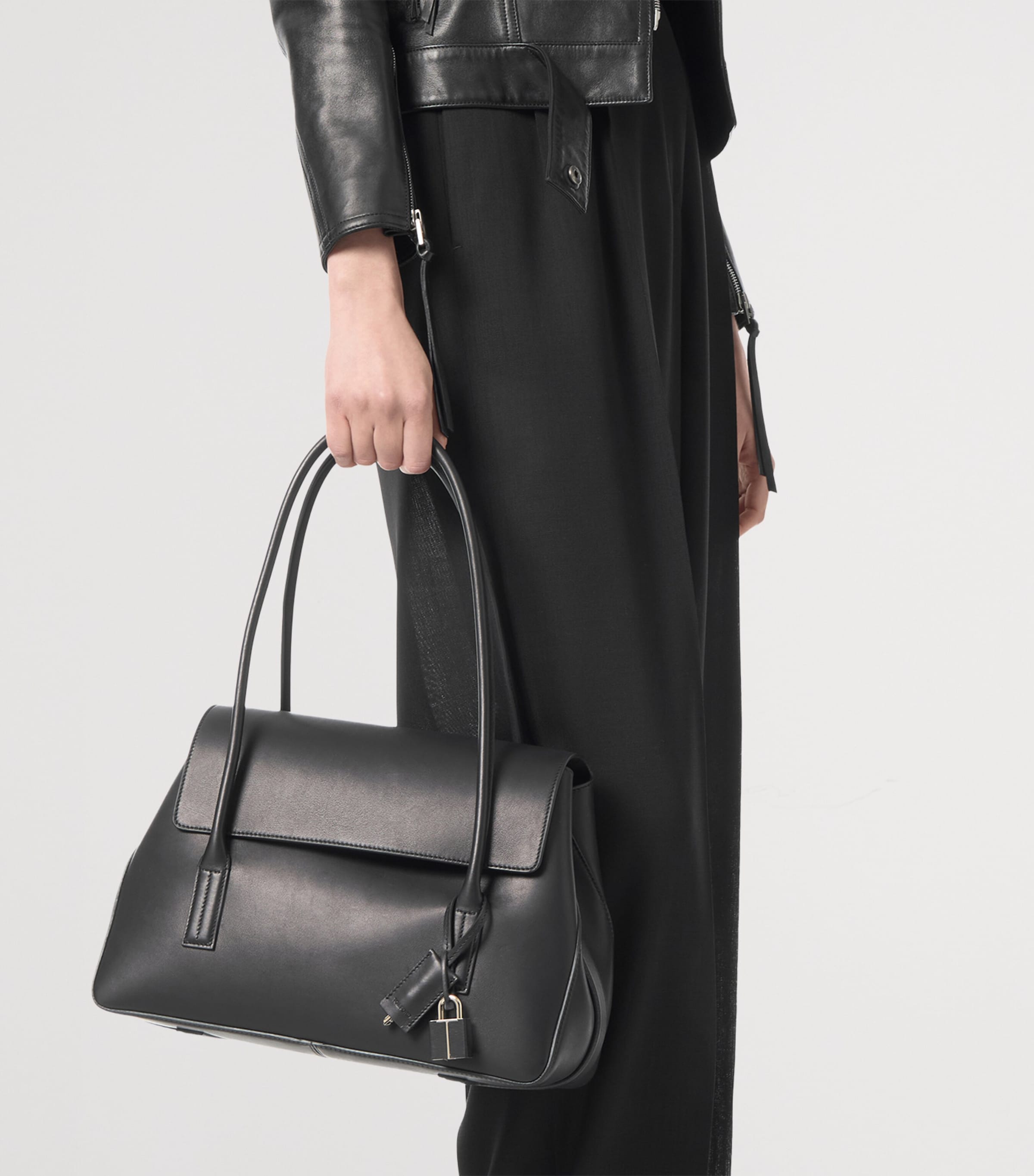 TOM FORD Medium Leather Eclipse Shoulder Bag Naa Image 2