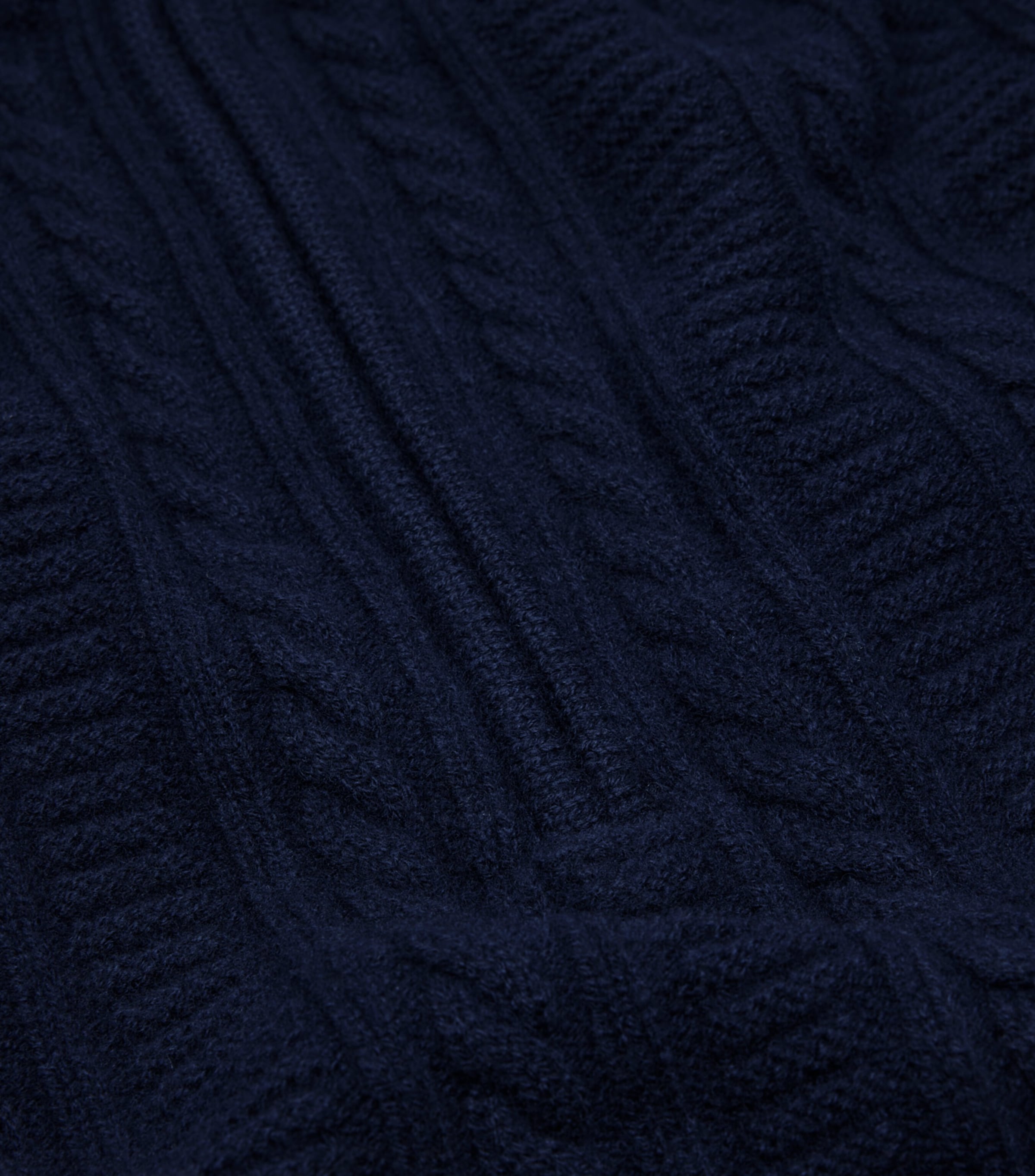 Wool Cable-Knit Sweater IAK DARK NAVY Image 2