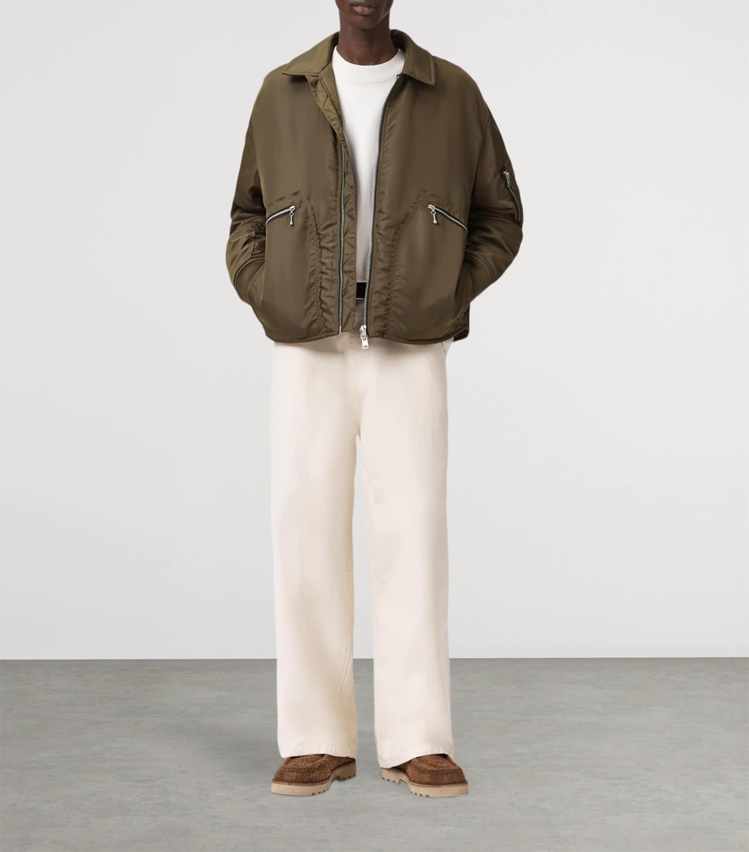 Fallon Bomber Jacket KHAKI BROWN Image 2