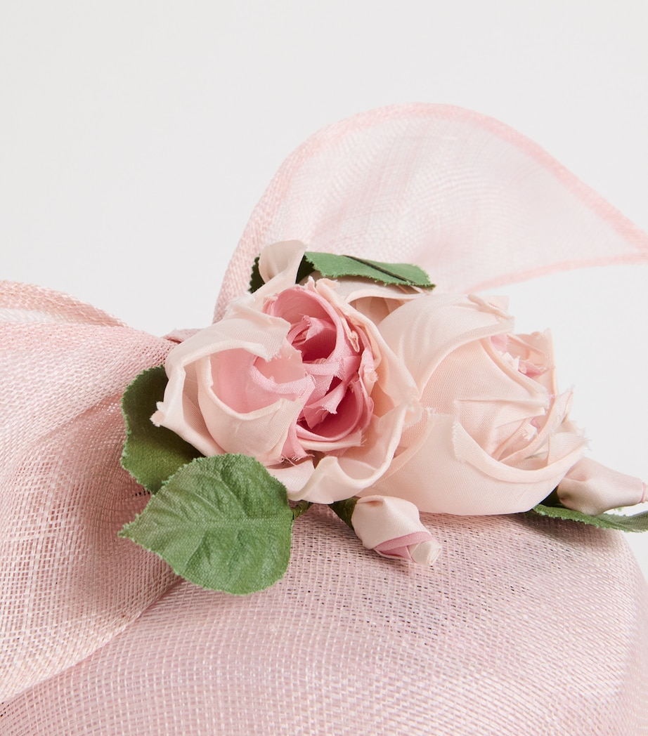 Ribbon-Detail Rose Fascinator PALE PINK TONE ROSES Image 5
