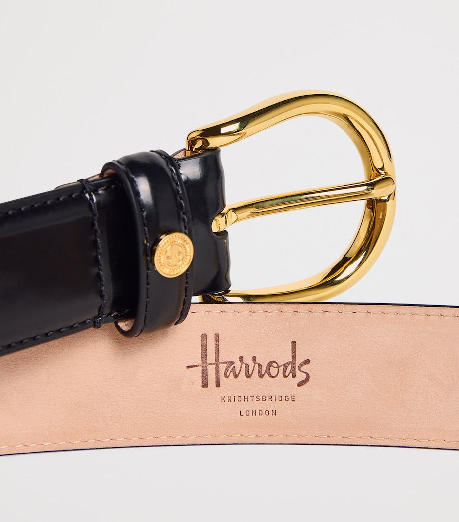 Harrods Leather Belt Black Image 5
