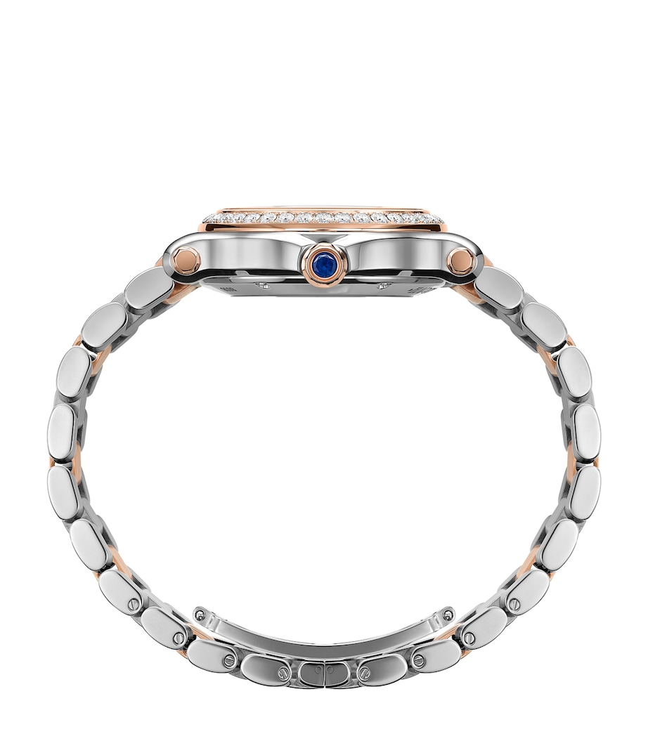 Rose Gold, Stainless Steel and Diamond Happy Sport Automatic Watch 33mm ROSE GOLD/STAINLESS Image 3