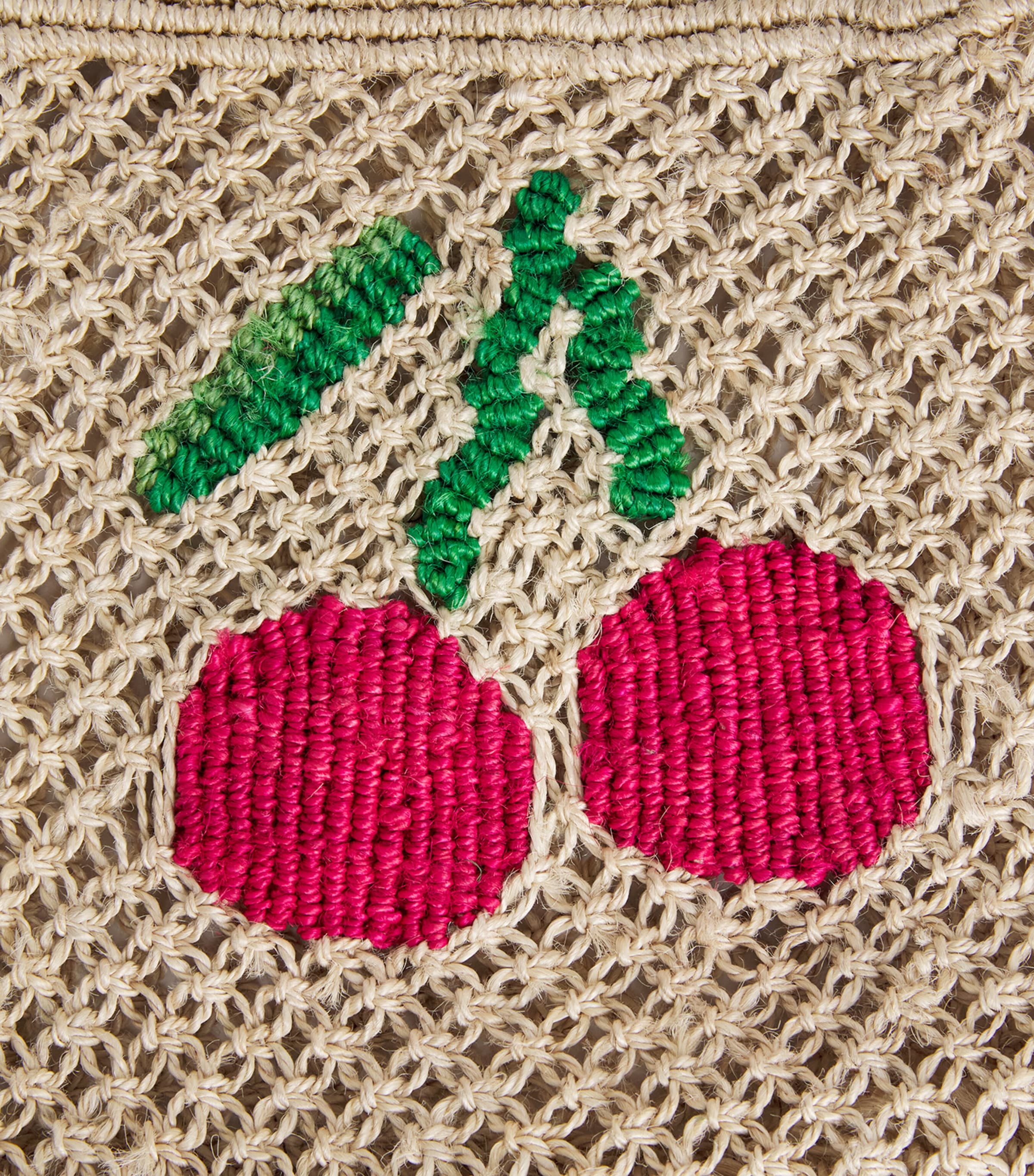 the Jacksons Jute Cherry Tracey Tote Bag Natural/multi Image 6