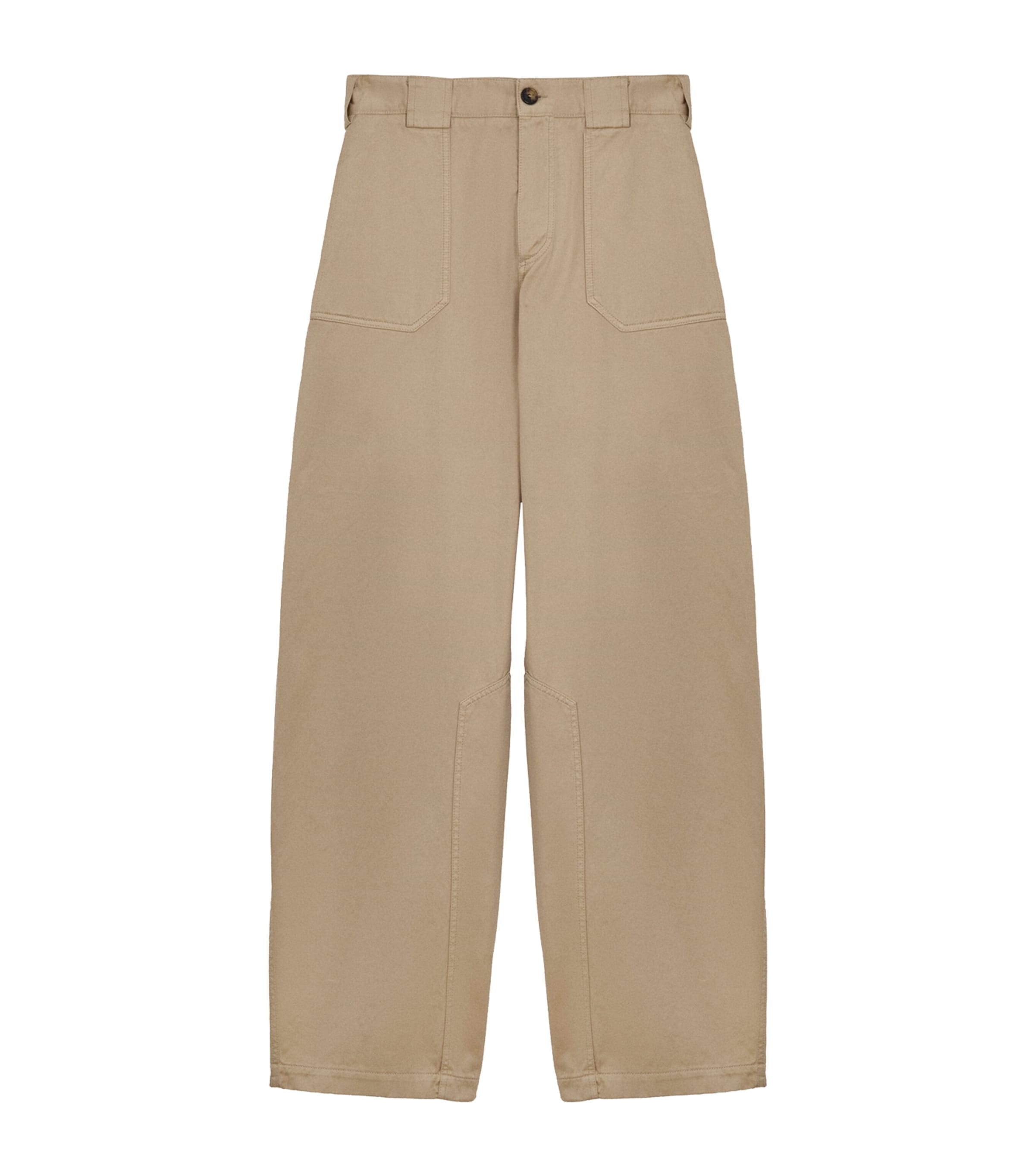 LOEWE Mens x Paula's Ibiza Cotton Straight Trousers Sand Image 1
