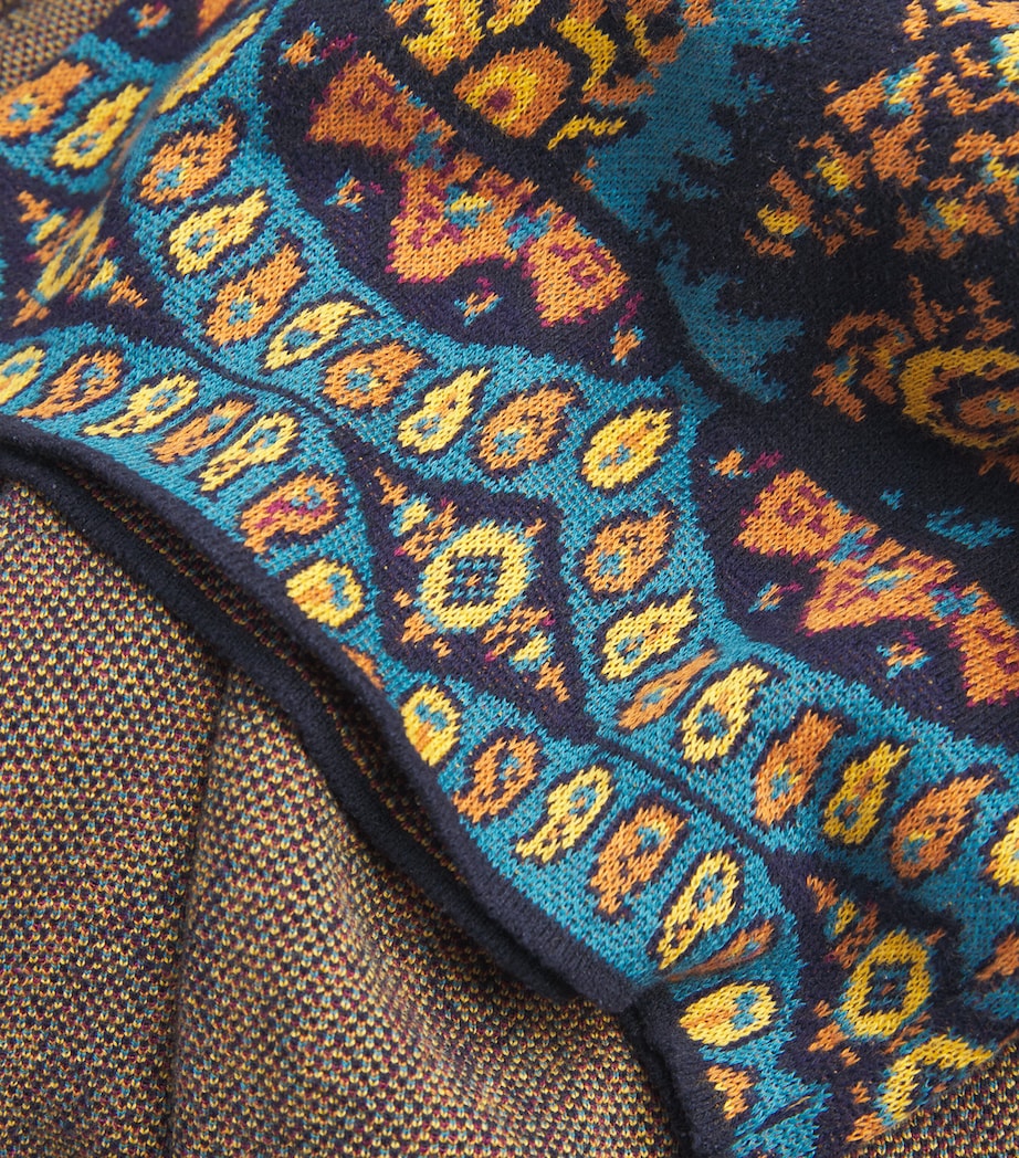 Etro Womens Jacquard Paisley Wrap Cardigan Image 5
