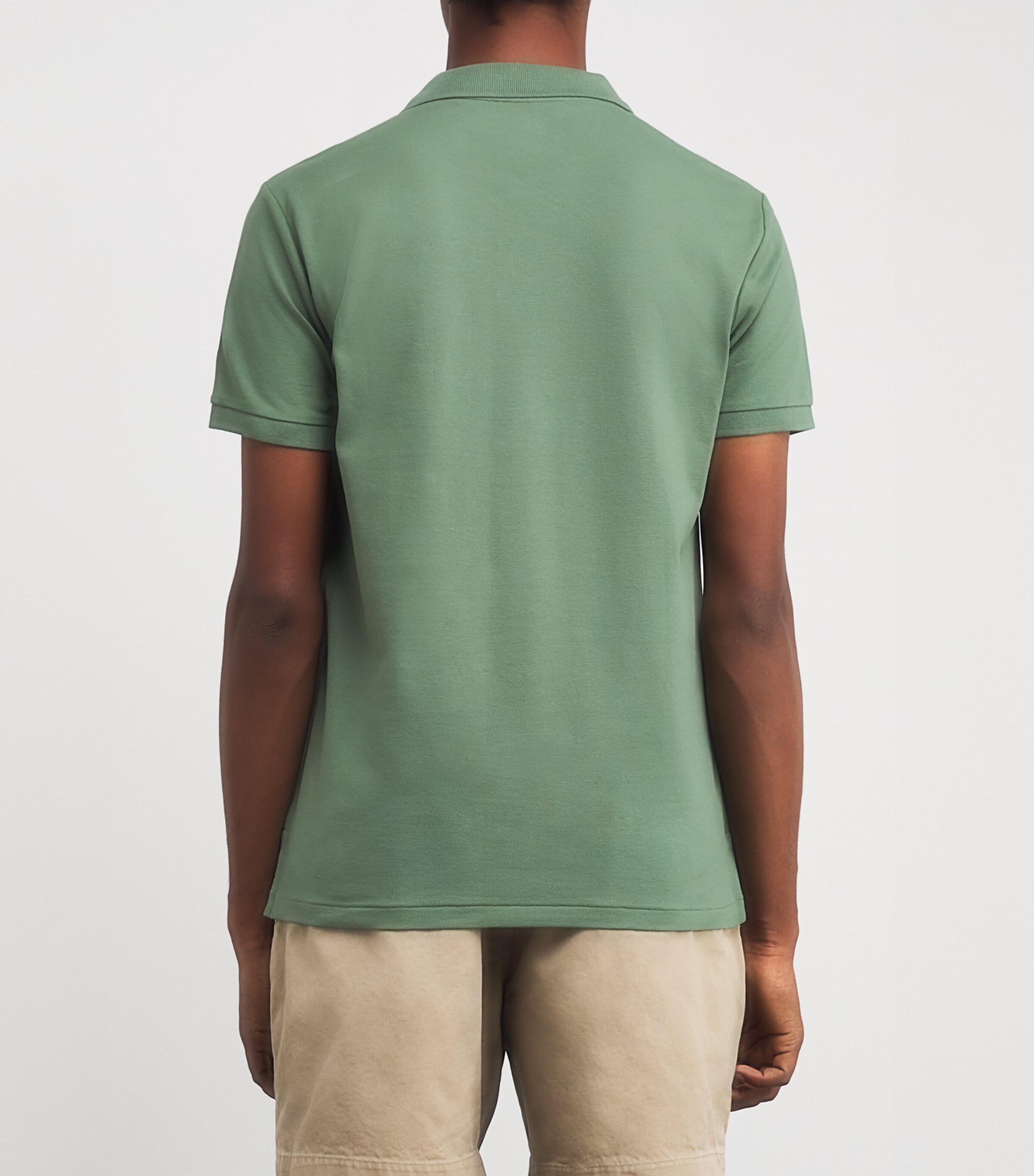 Polo Ralph Lauren Mens Stretch Cotton Custom-Fit Polo Shirt Green Image 4