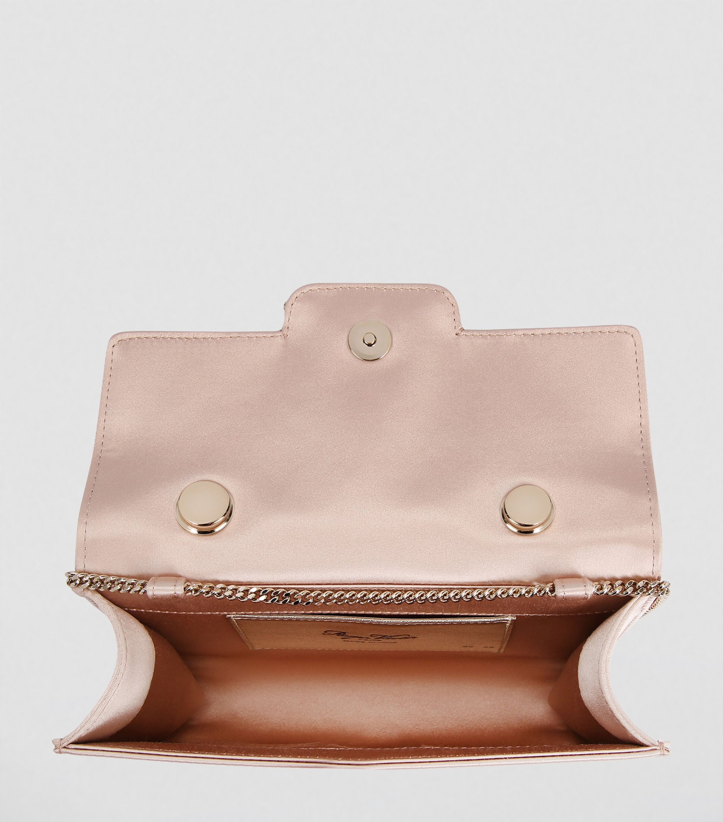Roger Vivier Mini Satin Strass Clutch Bag Beige Image 3