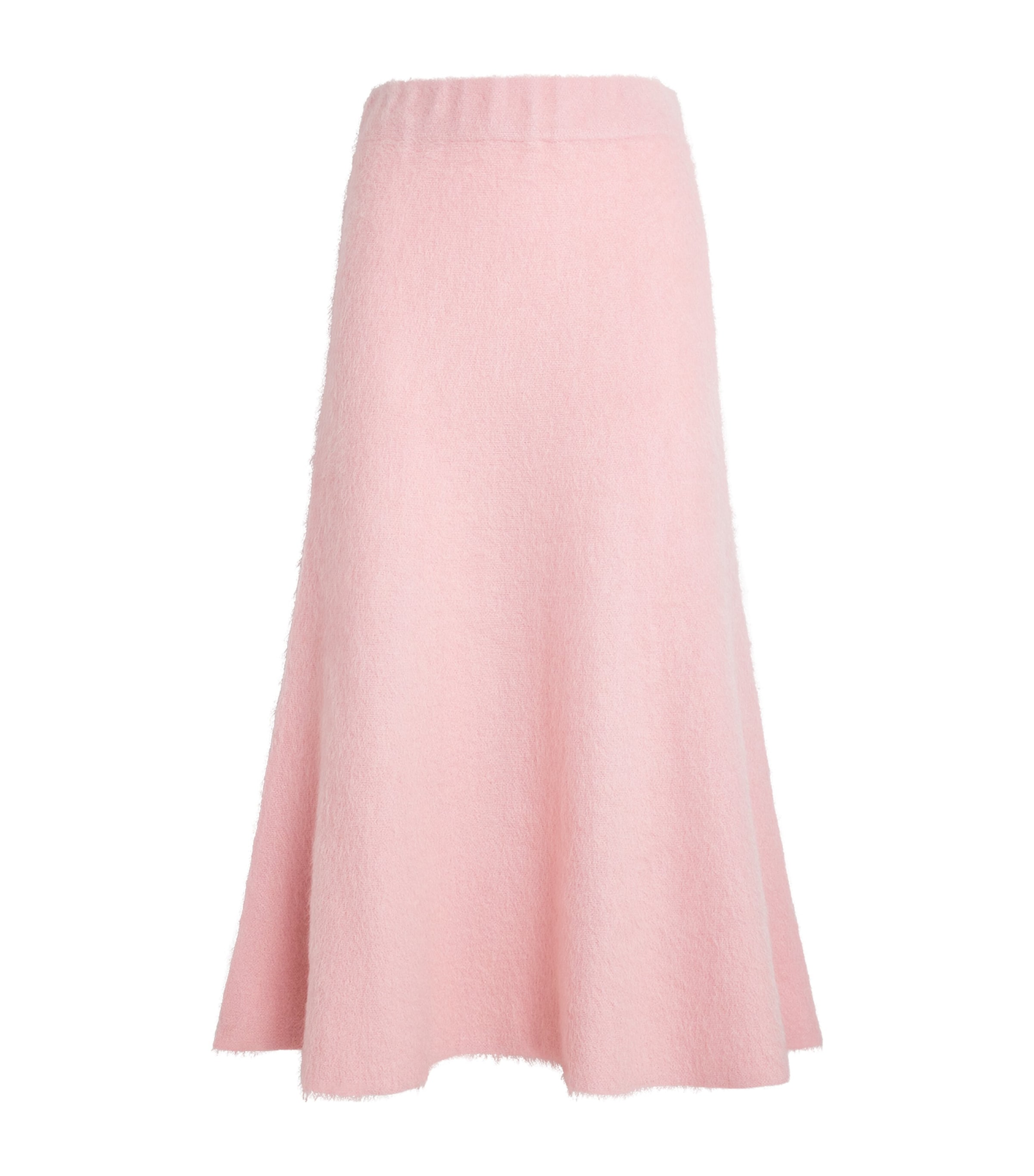 Fabiana Filippi Wool-mohair-blend Midi Skirt In Pink