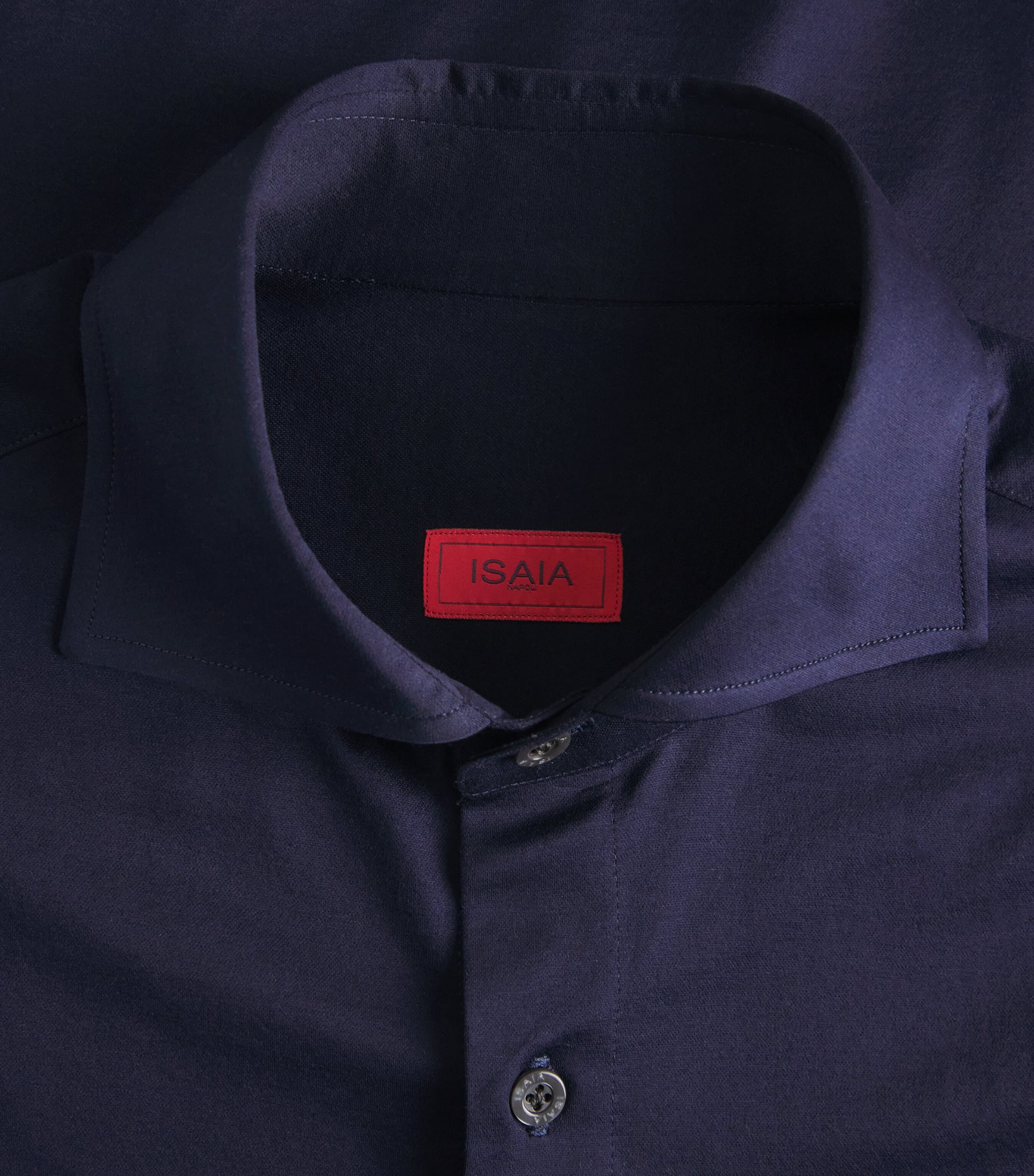 Isaia Mens Cotton Jersey Shirt Image 6