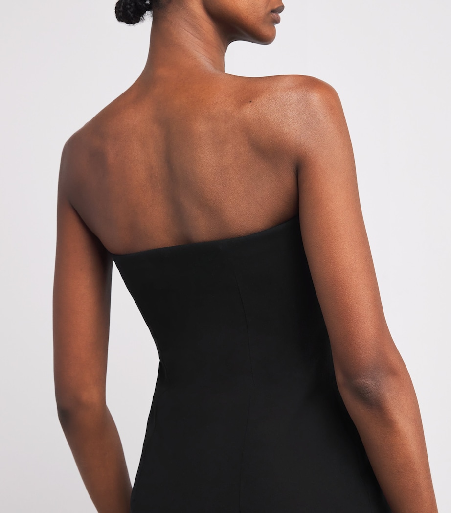 Meteoric Embellished Midi Dress BLACK WITH SILVER Image 6
