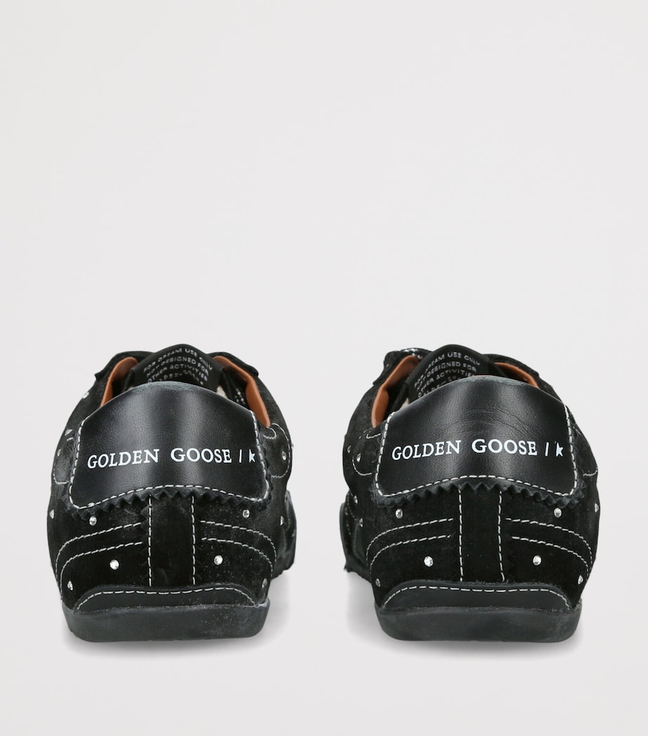 Suede Embellished True Star Sneakers BLACK Image 2