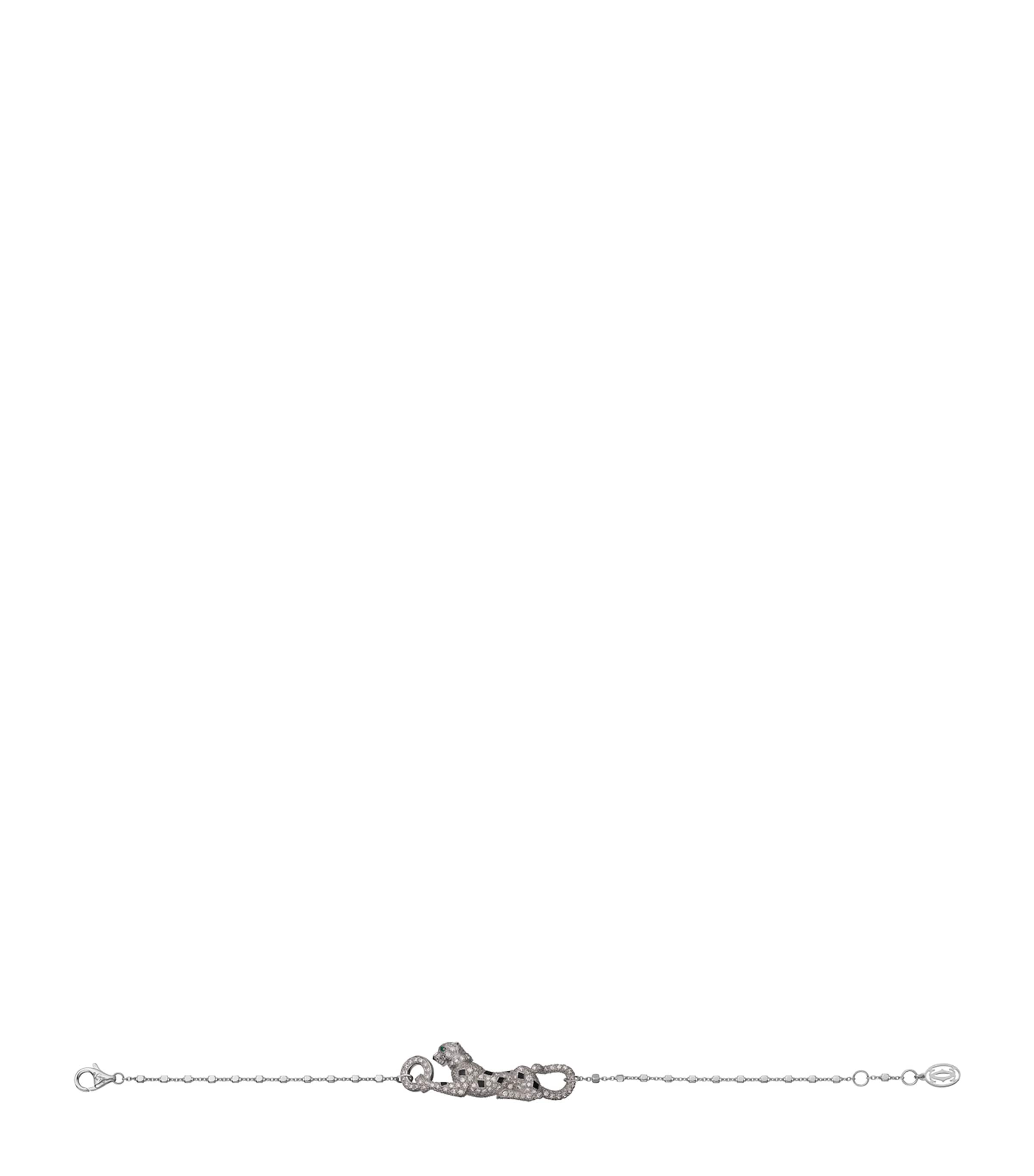 Cartier White Gold, Diamond and Emerald Panthère de Cartier Bracelet White Gold Image 1