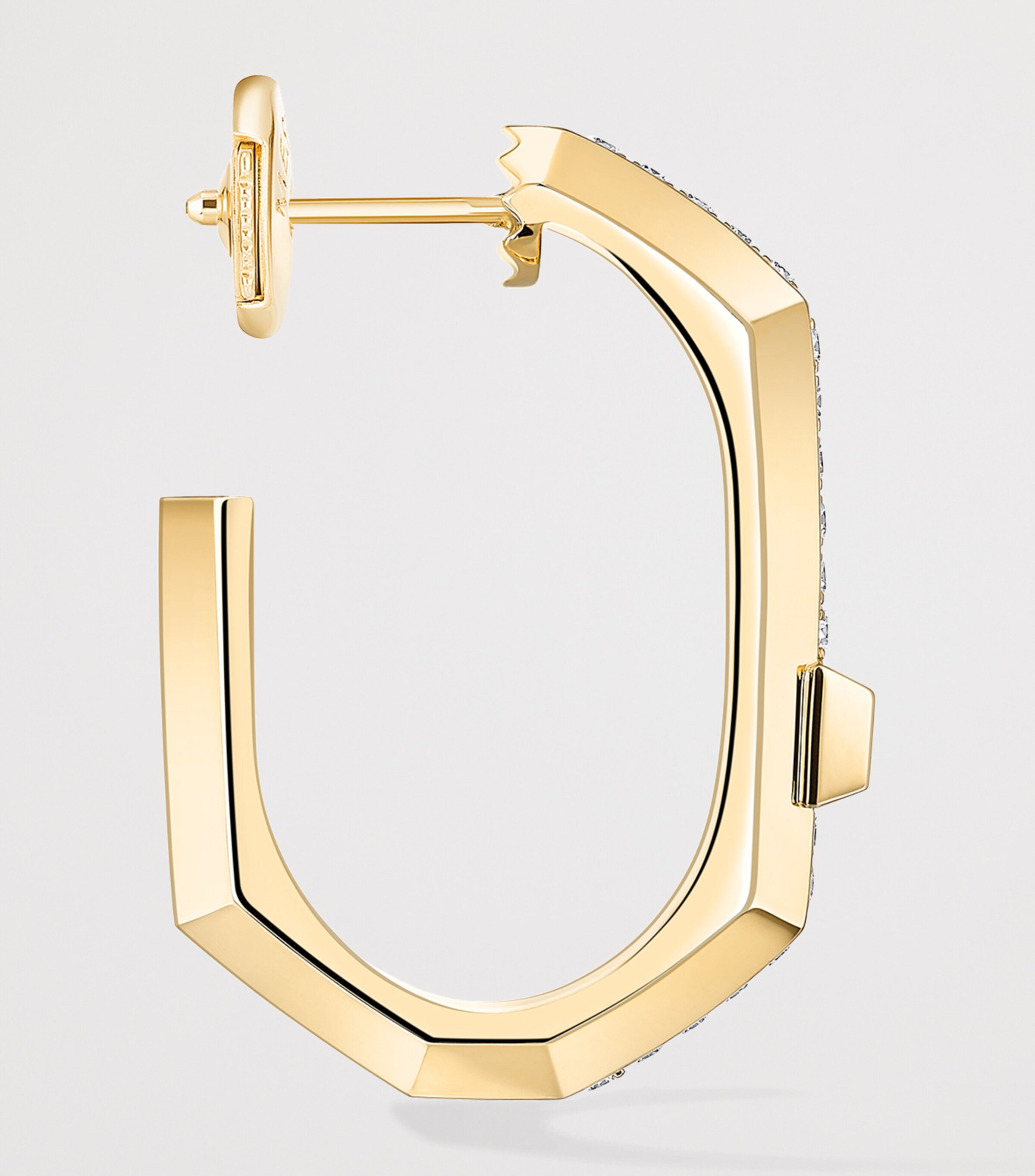 Messika Modernist Small Yellow Gold and Diamond Single Hoop Earring (0.10ct) Yellow Gold Image 3