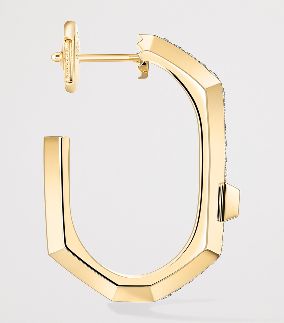 Messika Modernist Small Yellow Gold and Diamond Single Hoop Earring (0.10ct) Yellow Gold Image 3
